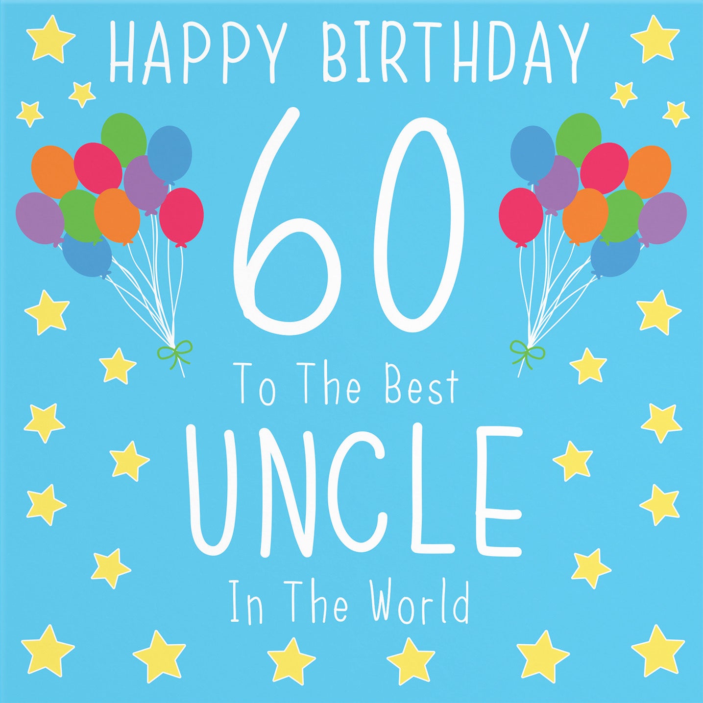 60th Uncle Birthday Card Iconic - Default Title (B09Q7652JJ)