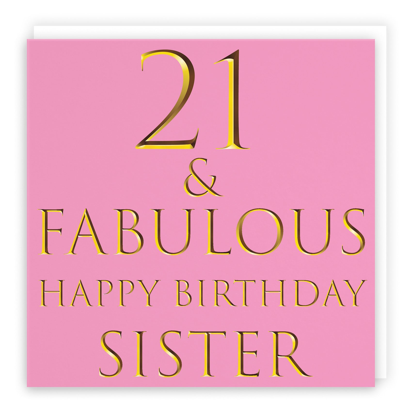 21st Sister Birthday Card Fabulous - Default Title (B09Q765CTV)