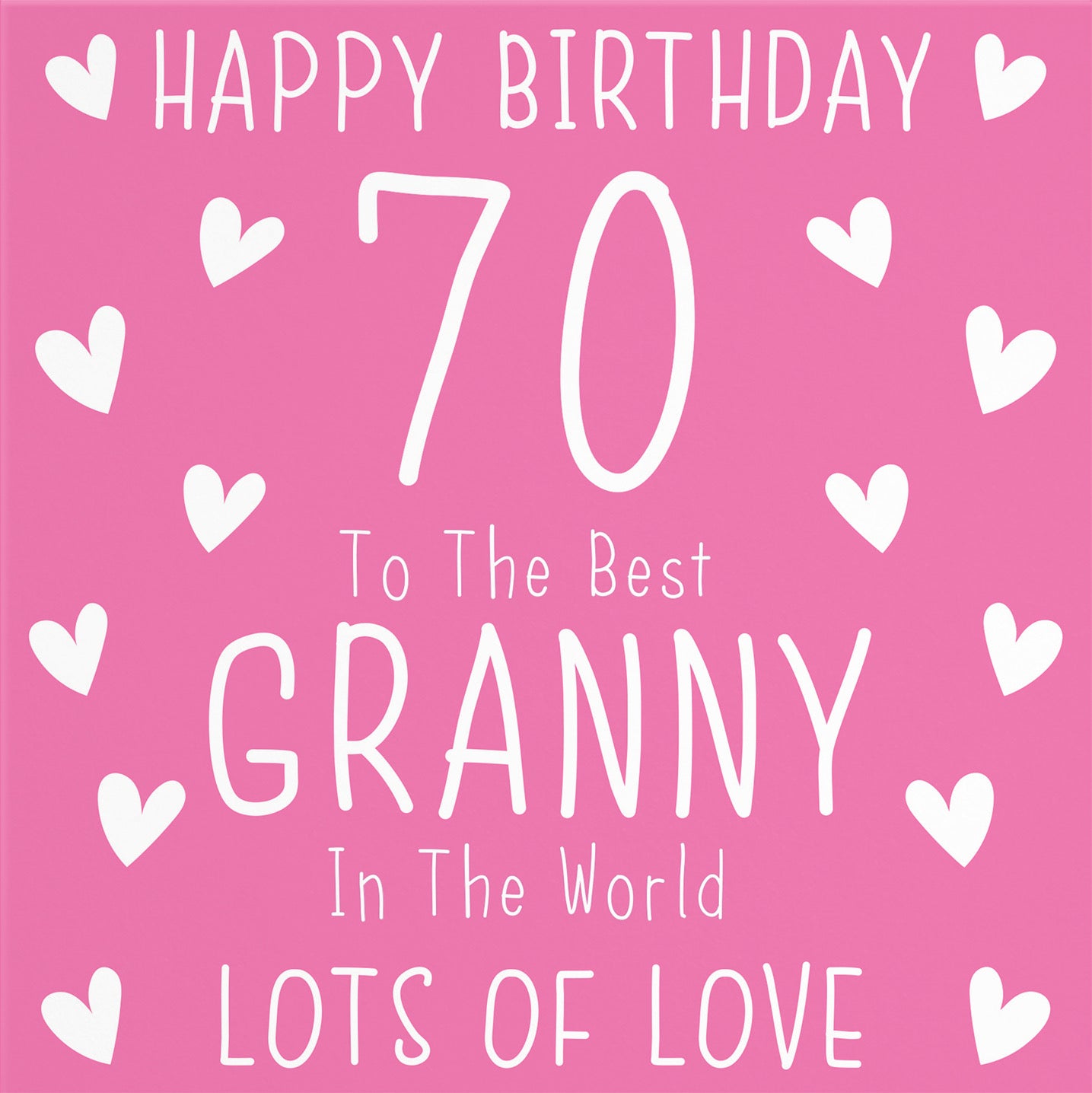 70th Granny Birthday Card Iconic - Default Title (B09Q77JRQ9)