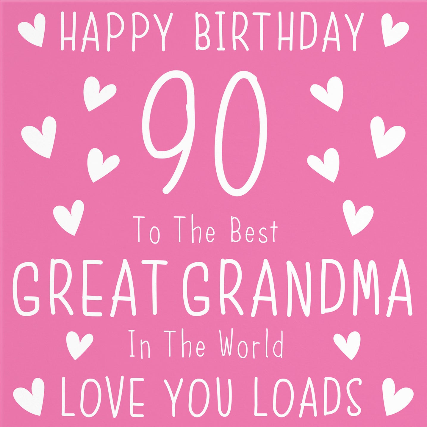 90th Great Grandma Birthday Card Iconic - Default Title (B09Q77TD3W)