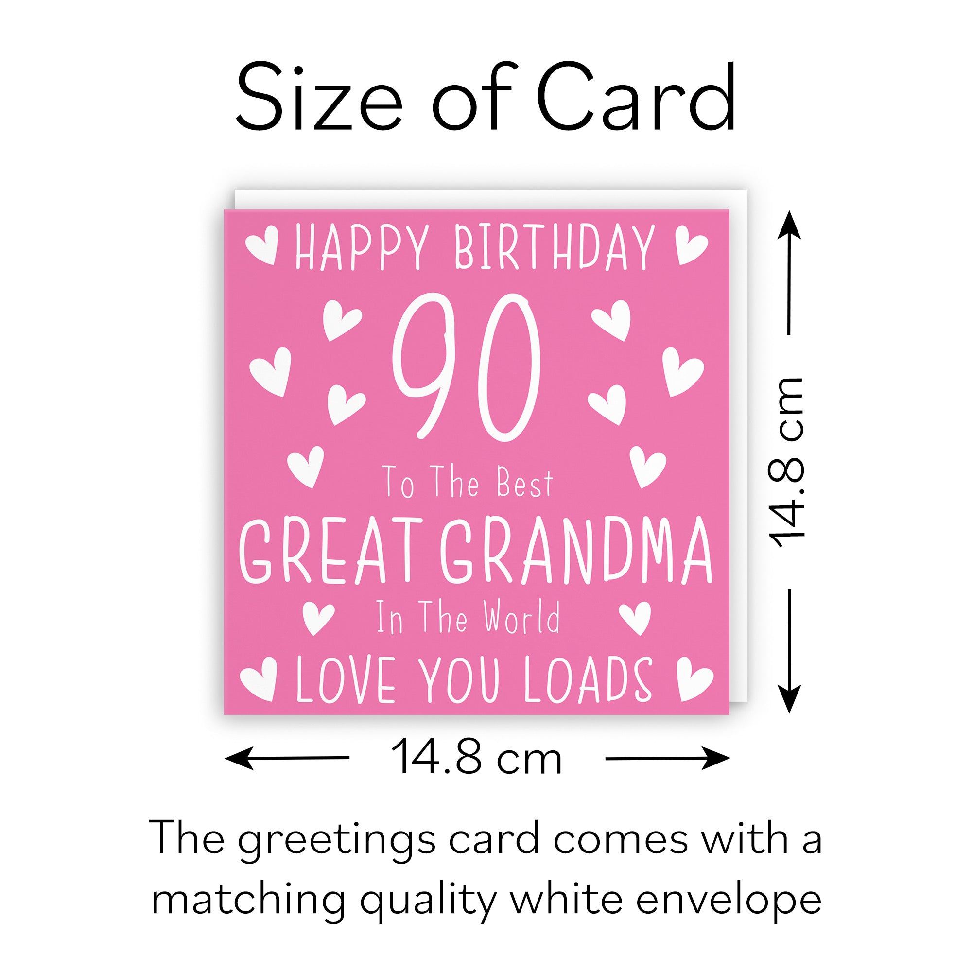 90th Great Grandma Birthday Card Iconic - Default Title (B09Q77TD3W)