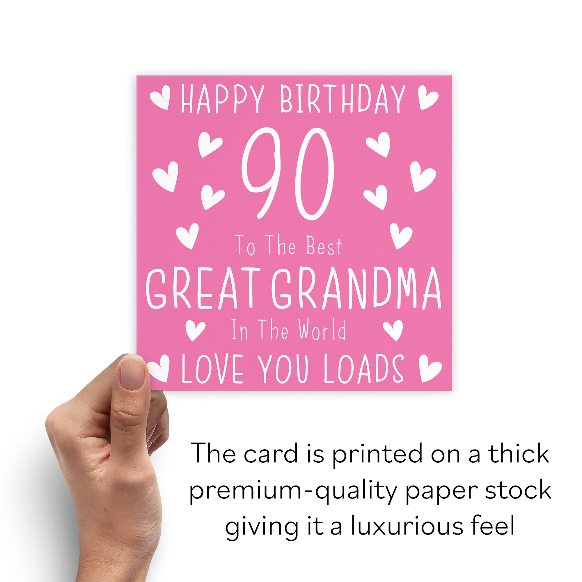 90th Great Grandma Birthday Card Iconic - Default Title (B09Q77TD3W)