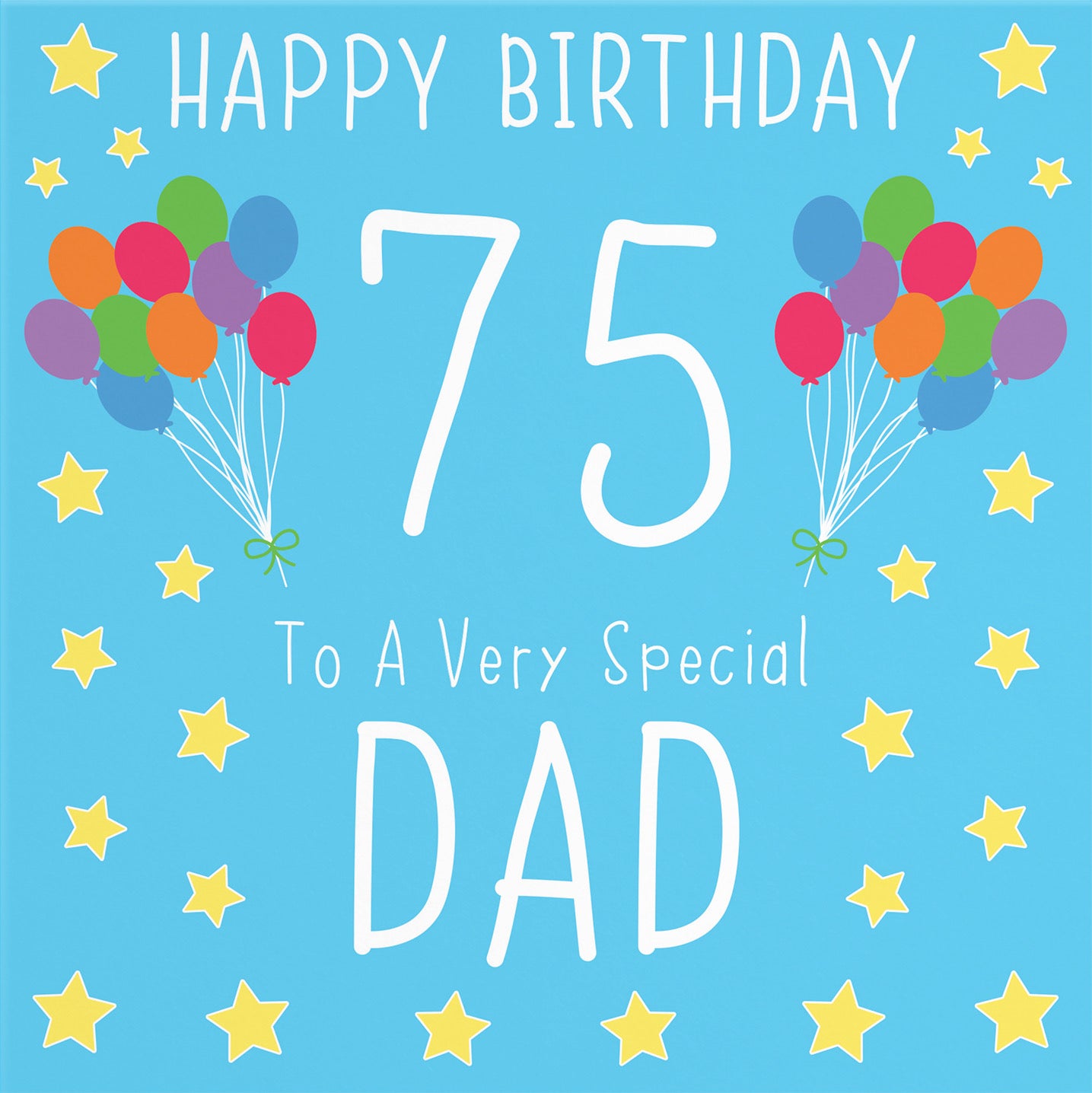 75th Dad Birthday Card Iconic - Default Title (B09Q78W9X3)