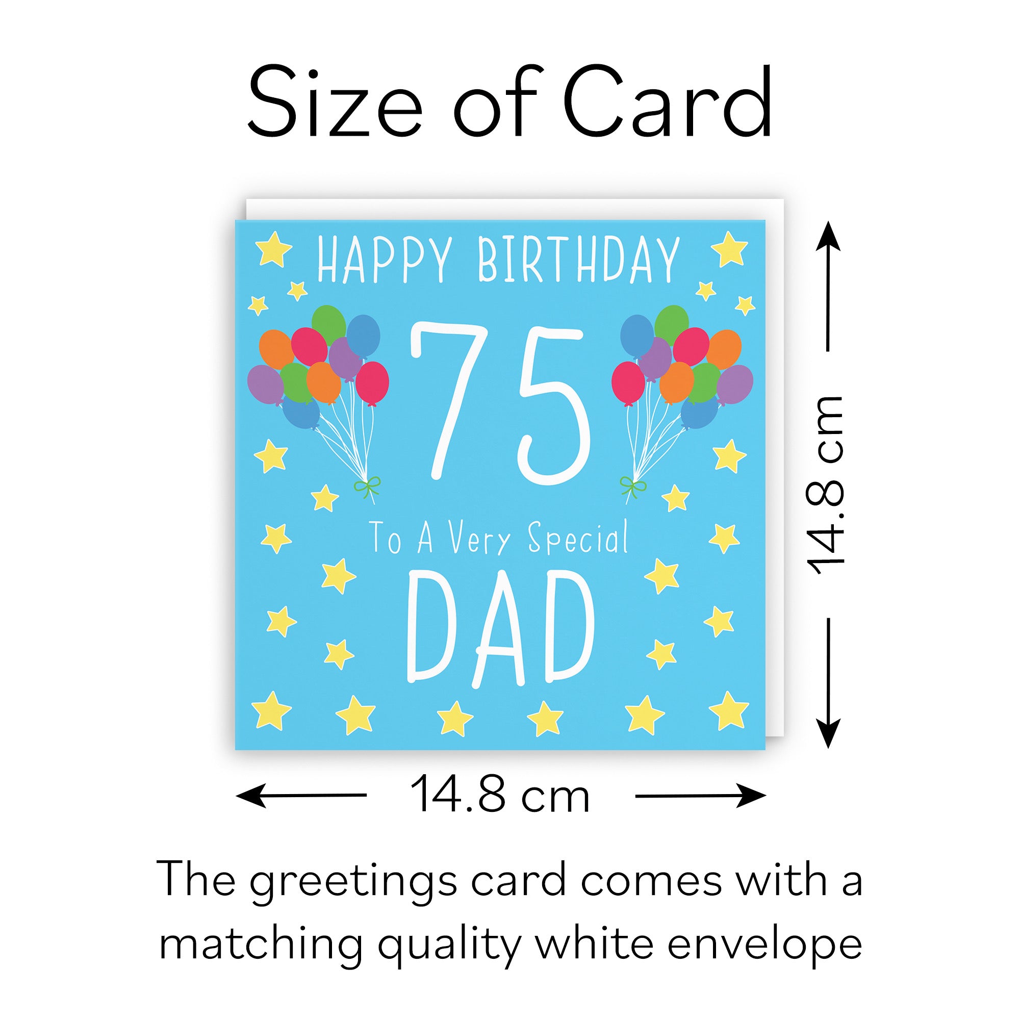 75th Dad Birthday Card Iconic - Default Title (B09Q78W9X3)