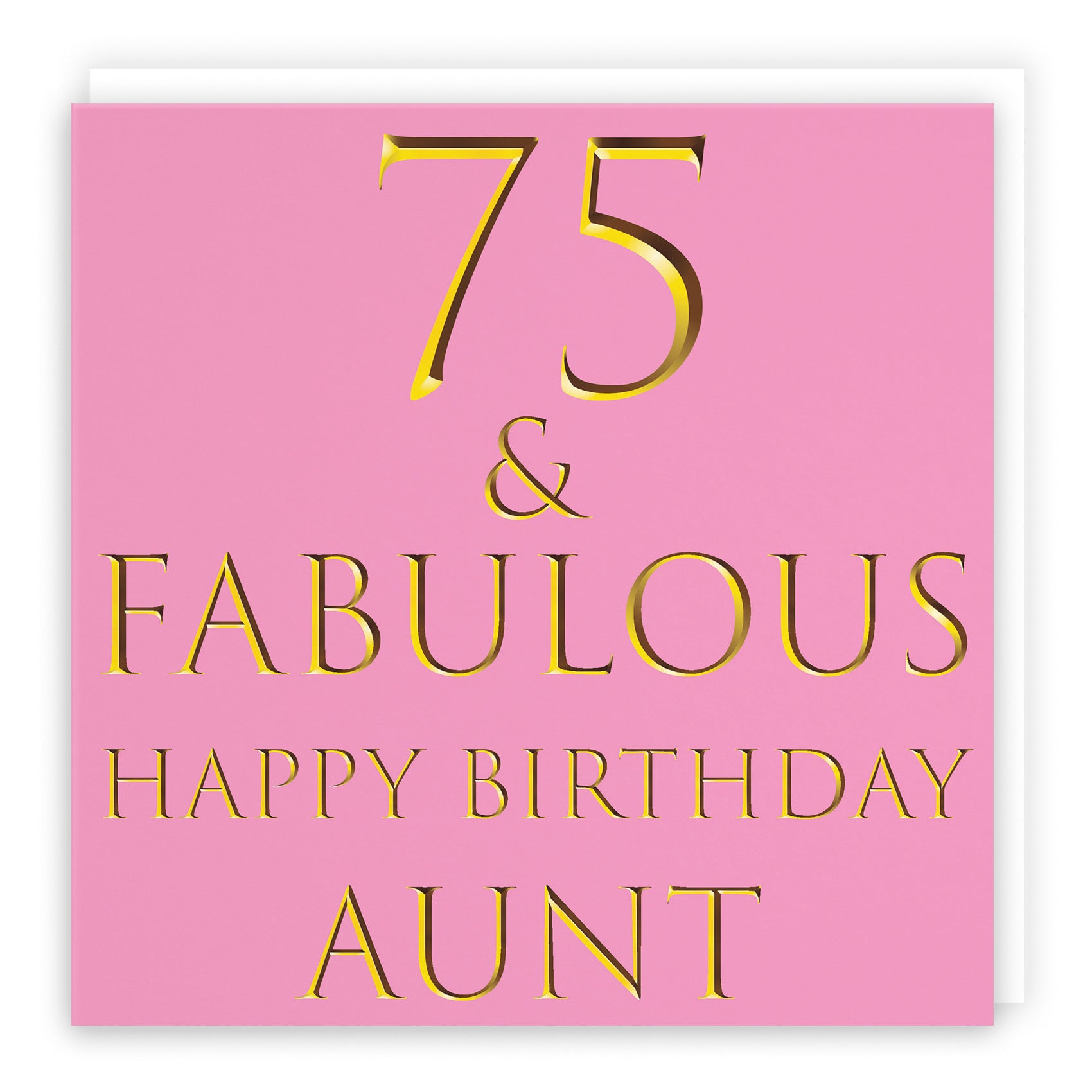 75th Aunt Birthday Card Fabulous - Default Title (B09Q78WZ79)