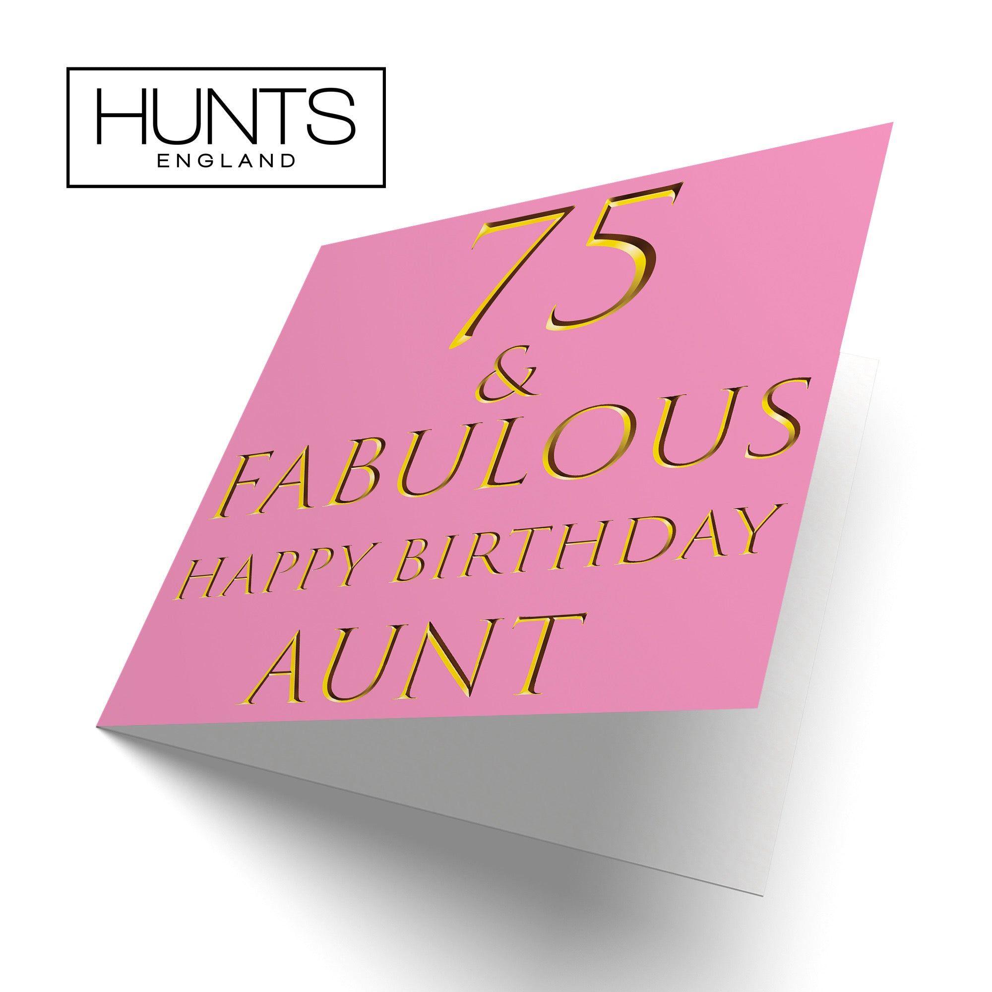 75th Aunt Birthday Card Fabulous - Default Title (B09Q78WZ79)