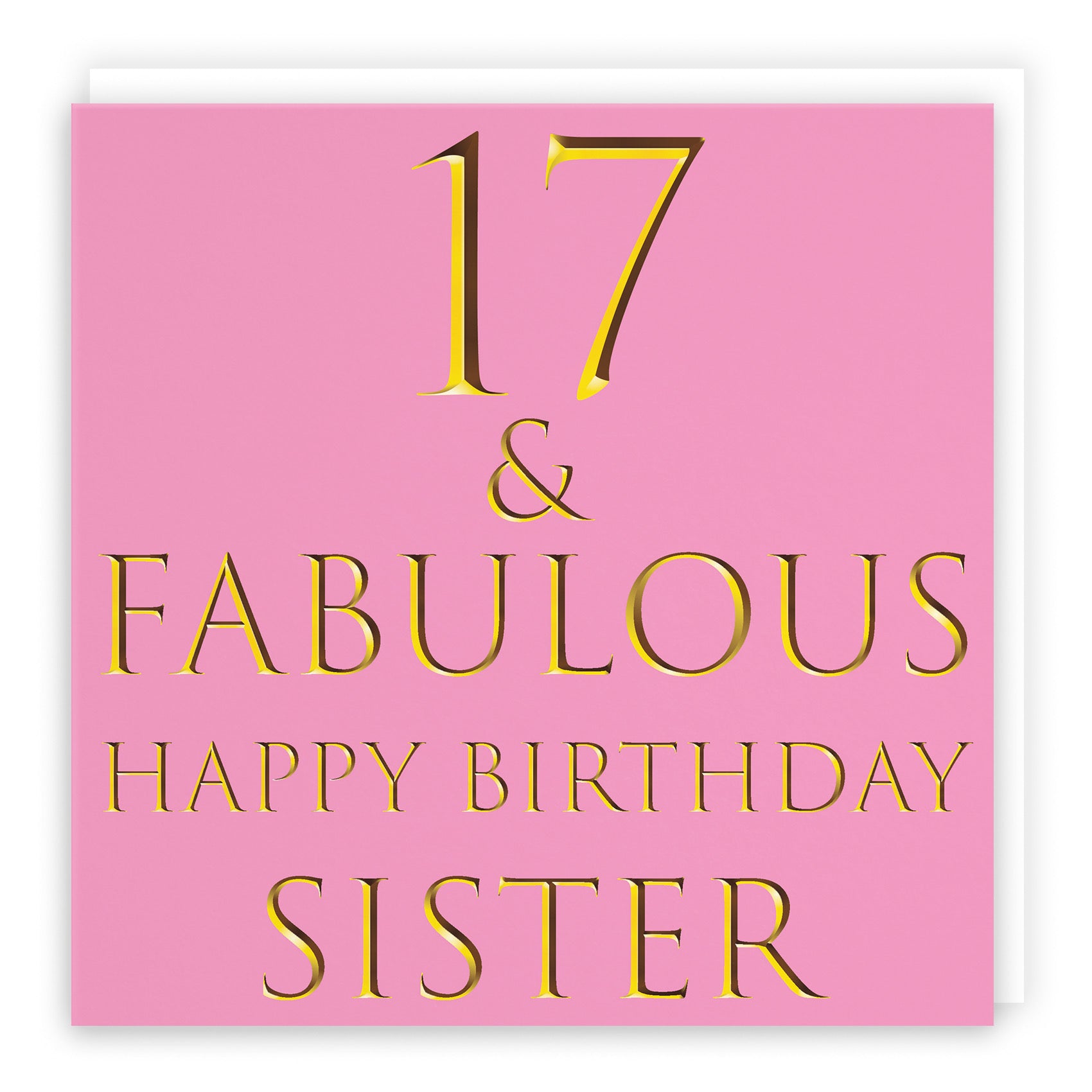 17th Sister Birthday Card Fabulous - Default Title (B09Q78XMNS)