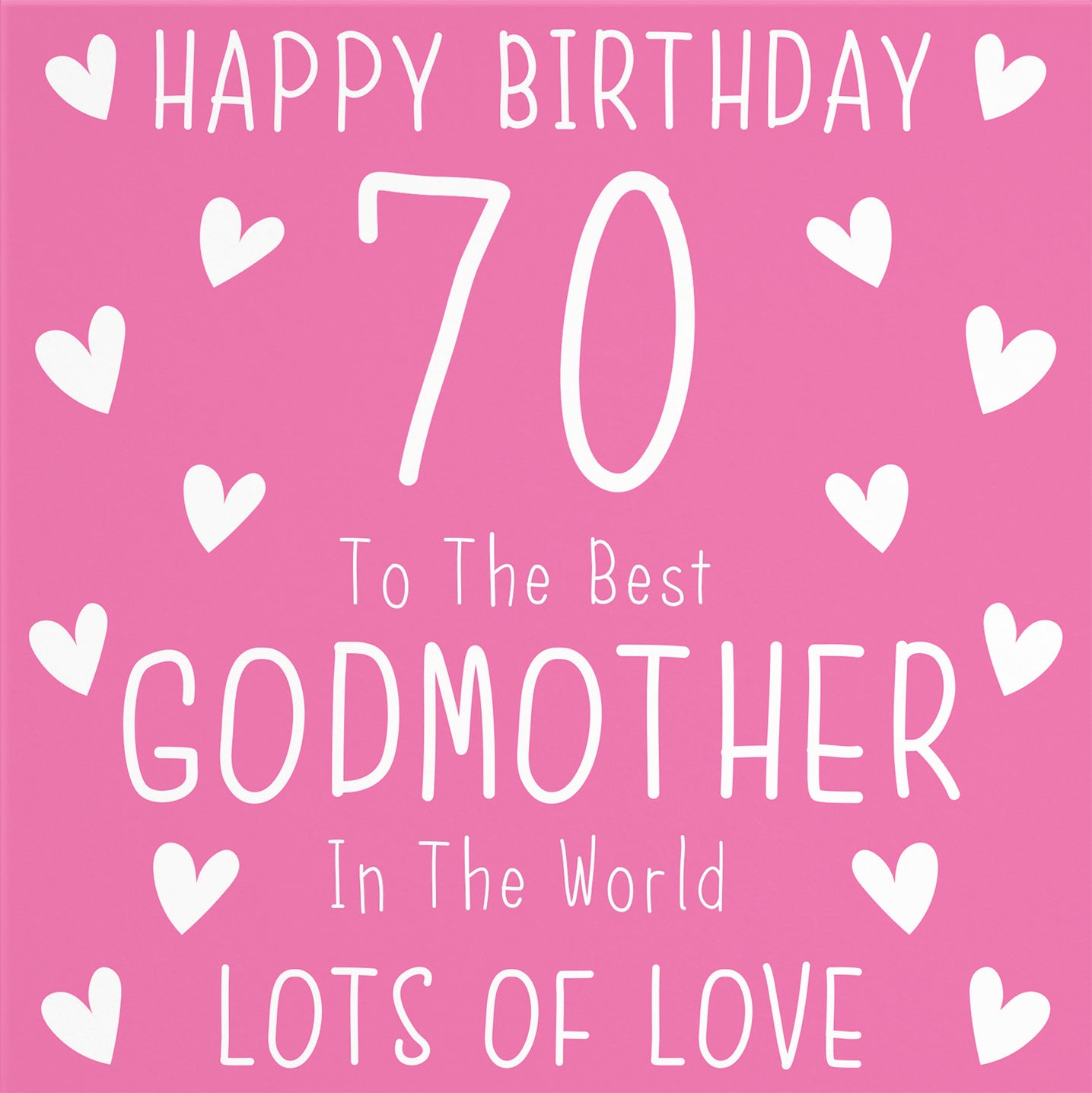 70th Godmother Birthday Card Iconic - Default Title (B09Q78YN45)