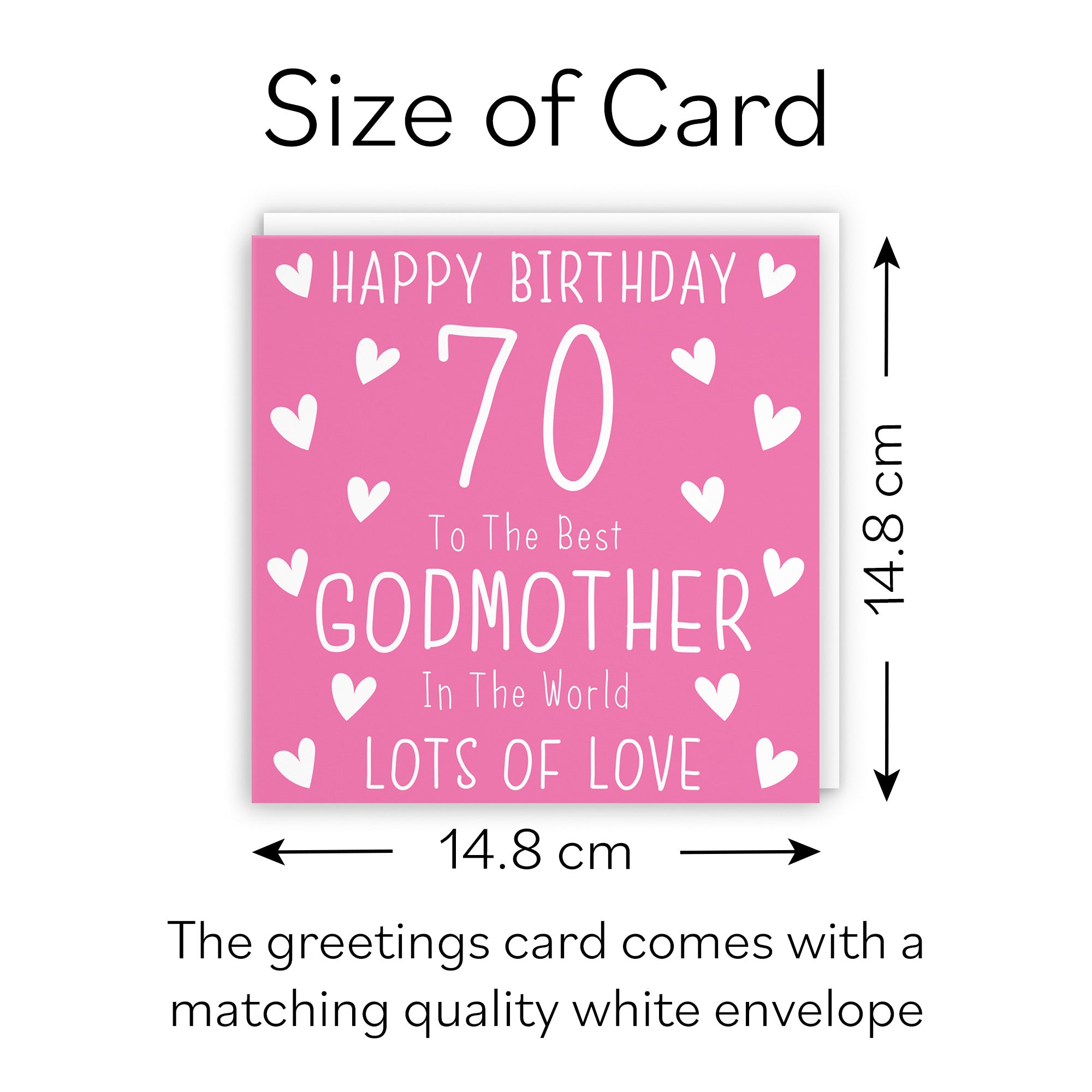 70th Godmother Birthday Card Iconic - Default Title (B09Q78YN45)