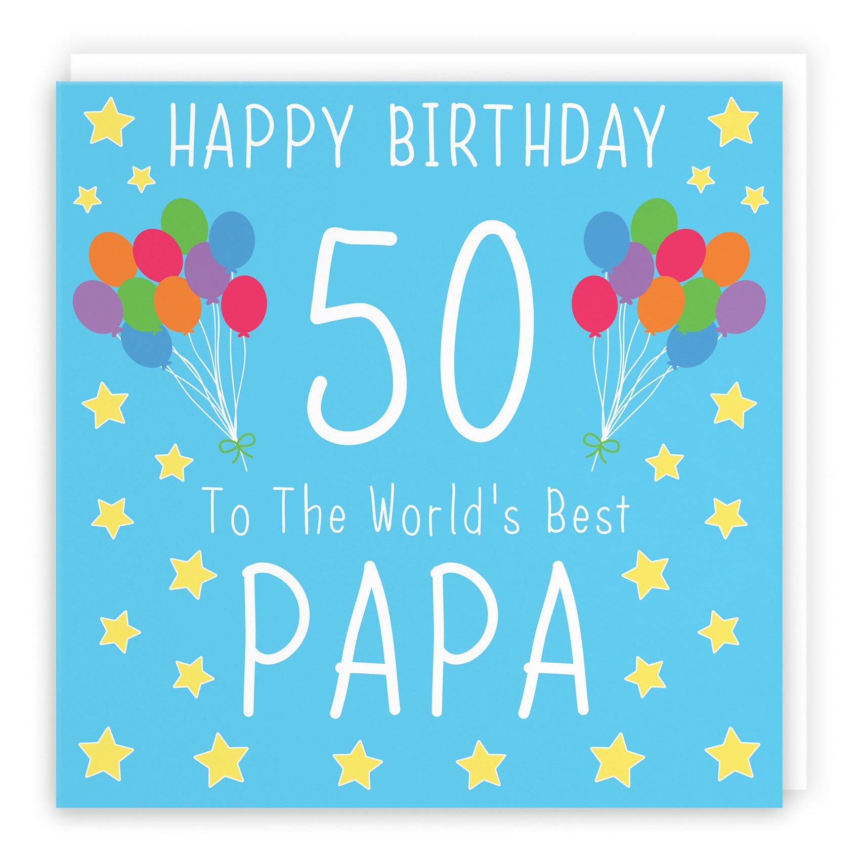 50th Papa Birthday Card Iconic - Default Title (B09Q794368)