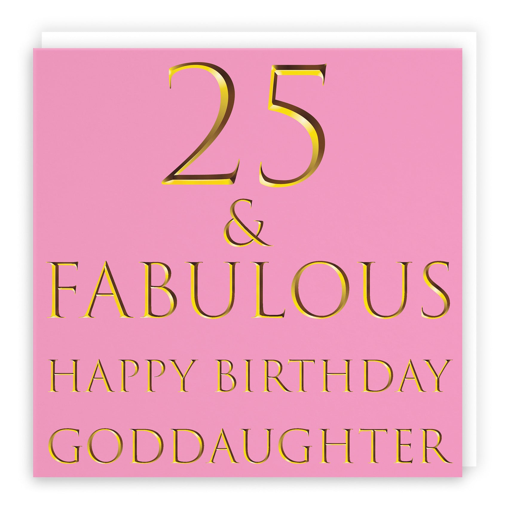 25th Goddaughter Birthday Card Fabulous - Default Title (B09Q79BN33)