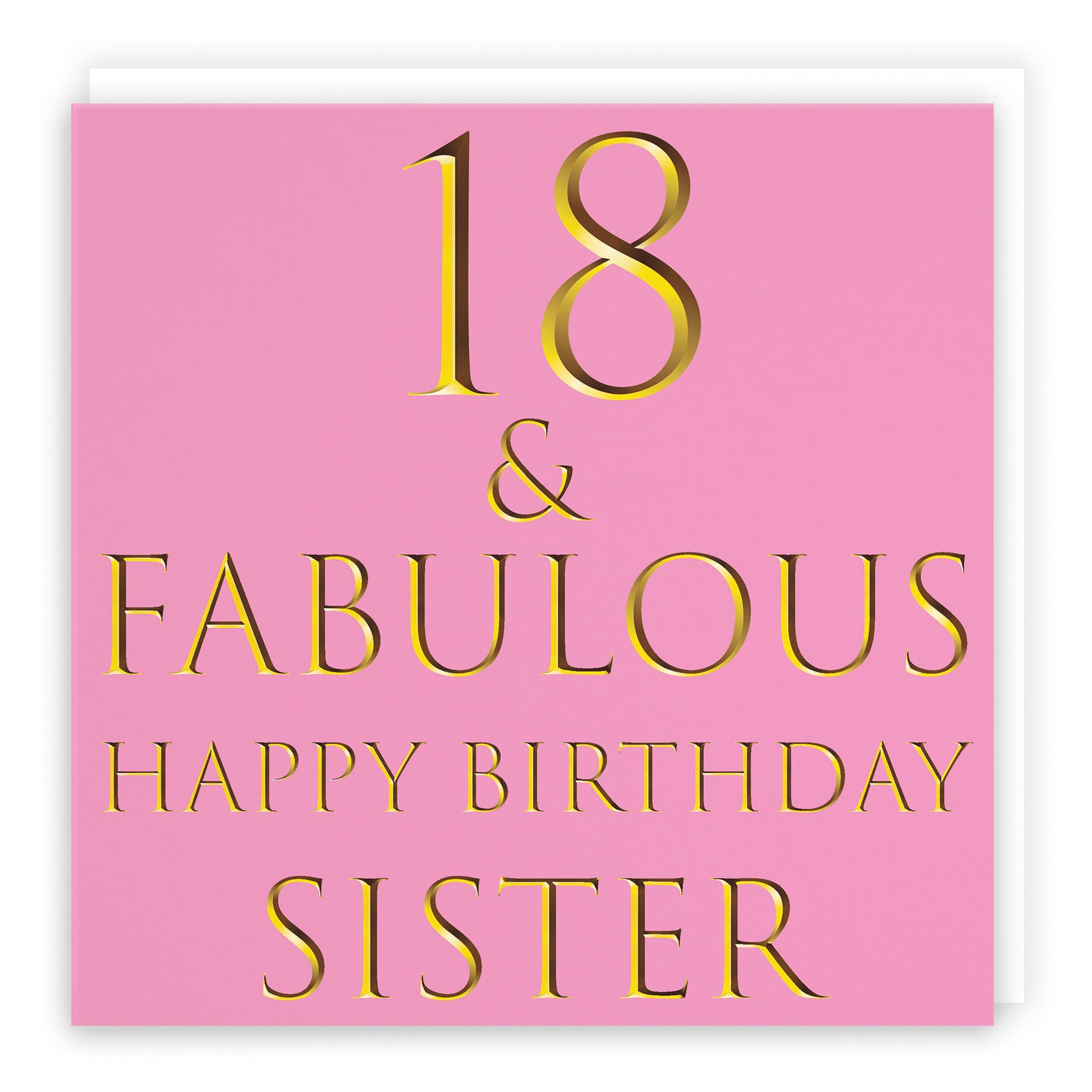 18th Sister Birthday Card Fabulous - Default Title (B09Q7BK379)