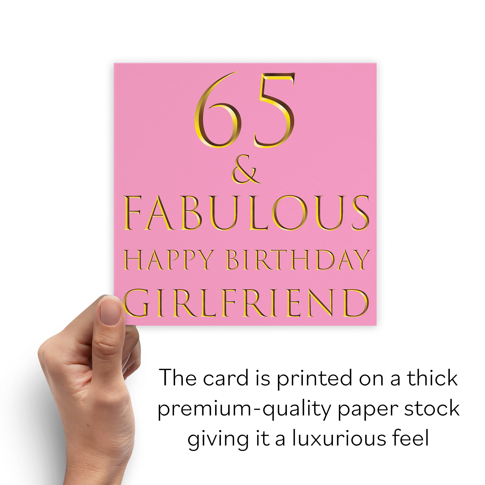 65th Girlfriend Birthday Card Fabulous - Default Title (B09Q7BW3KL)