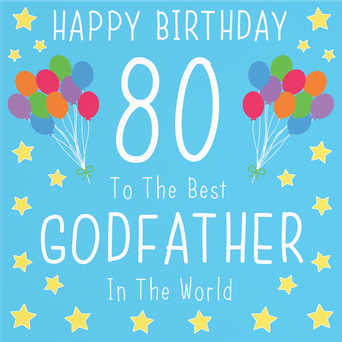 80th Godfather Birthday Card Iconic - Default Title (B09Q7CN2L6)