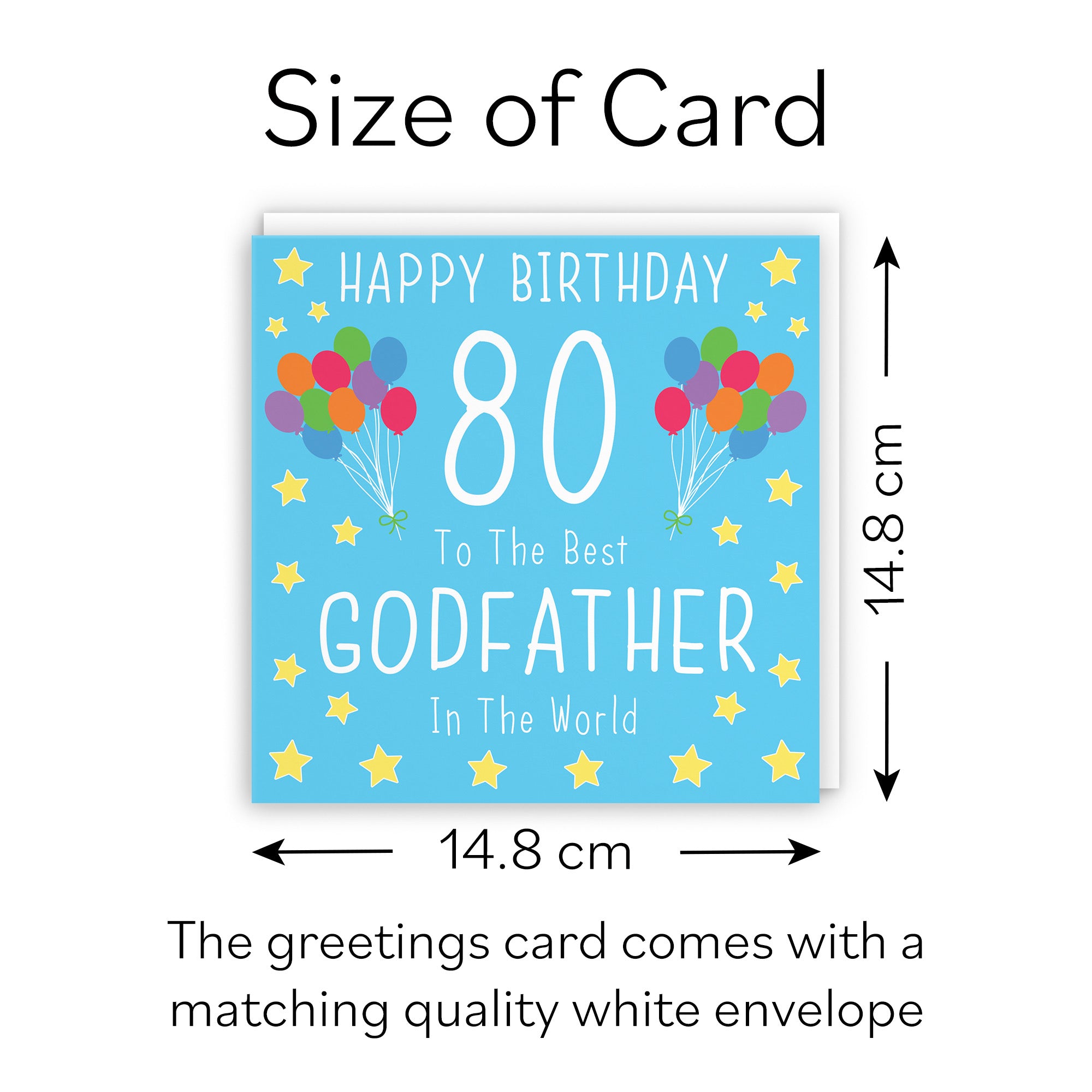 80th Godfather Birthday Card Iconic - Default Title (B09Q7CN2L6)