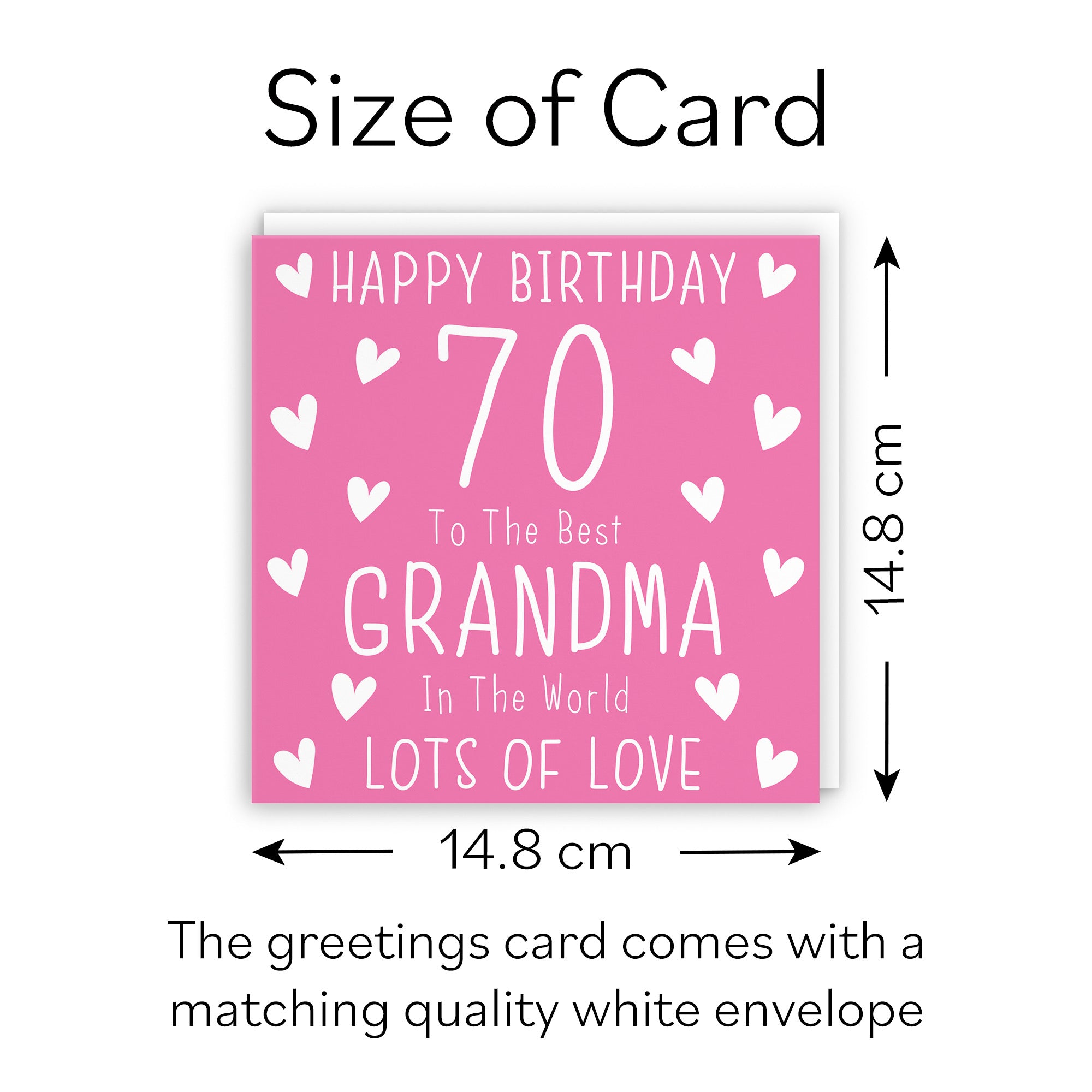 70th Grandma Birthday Card Iconic - Default Title (B09Q7DPWPF)