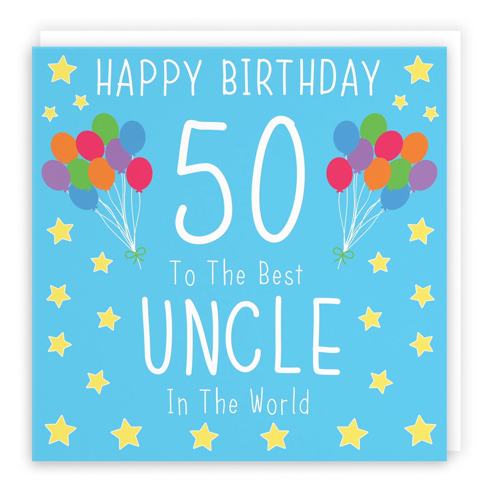 50th Uncle Birthday Card Iconic - Default Title (B09Q7DVQZH)