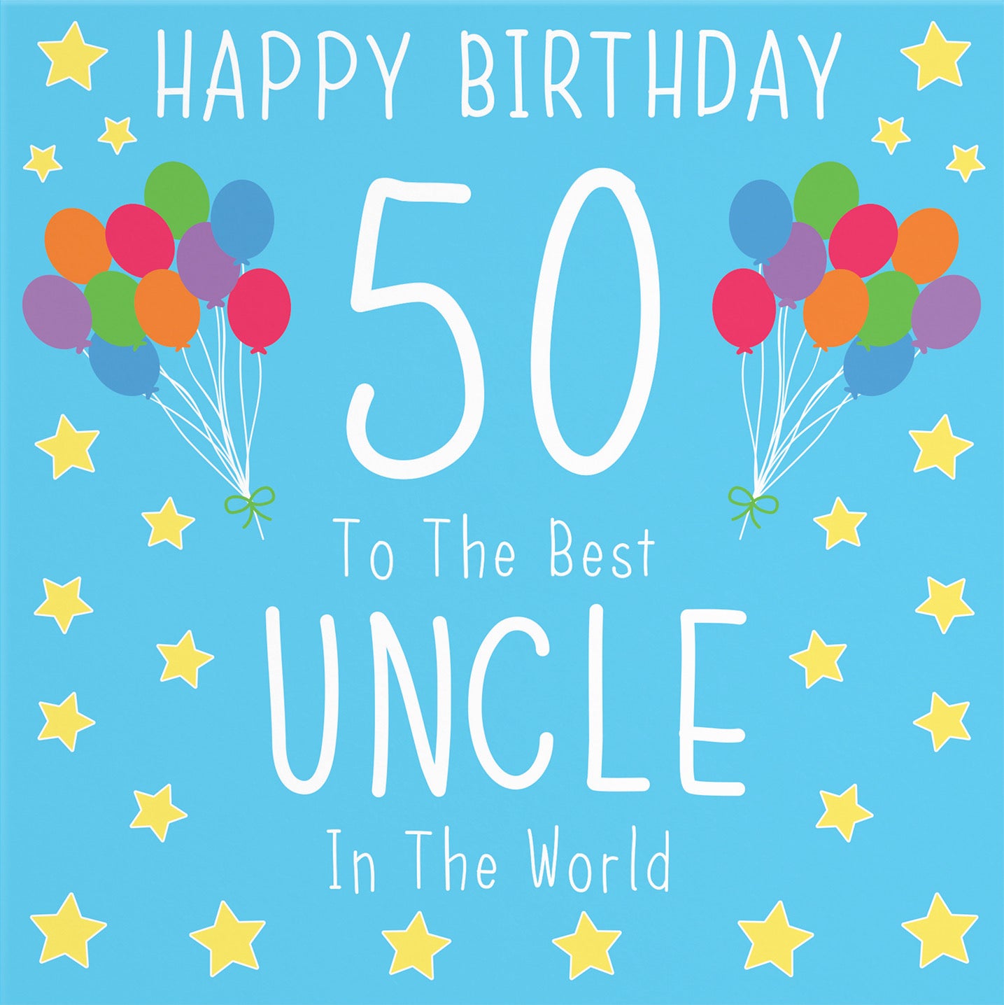 50th Uncle Birthday Card Iconic - Default Title (B09Q7DVQZH)