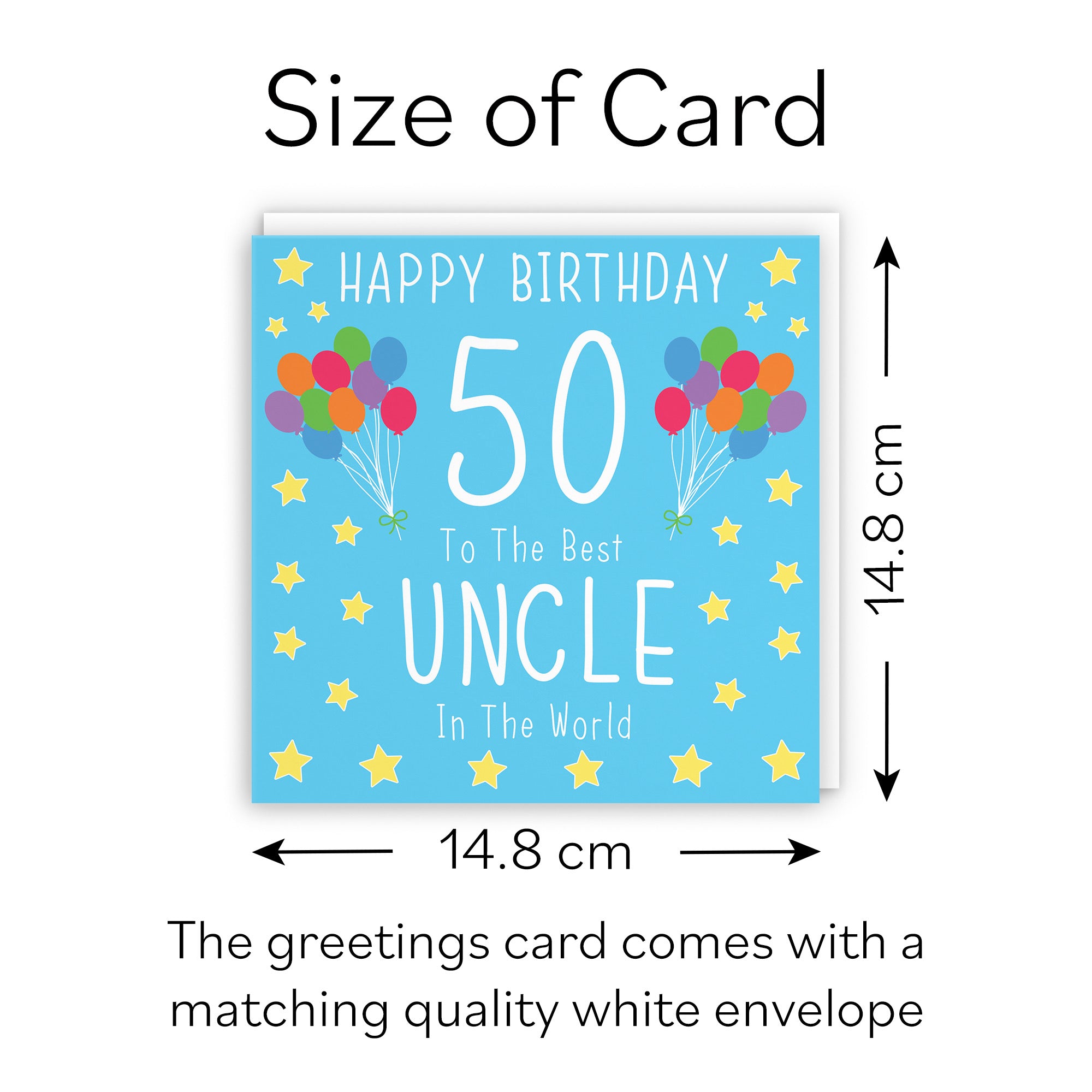 50th Uncle Birthday Card Iconic - Default Title (B09Q7DVQZH)