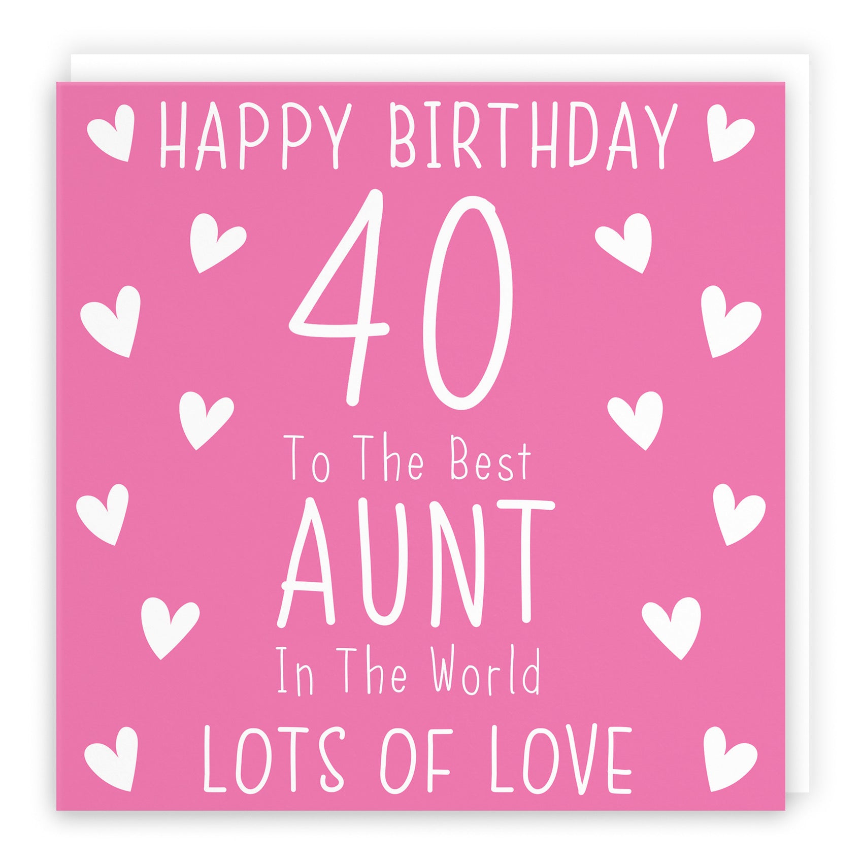 40th Aunt Birthday Card Iconic - Default Title (B09Q7DWX8Q)