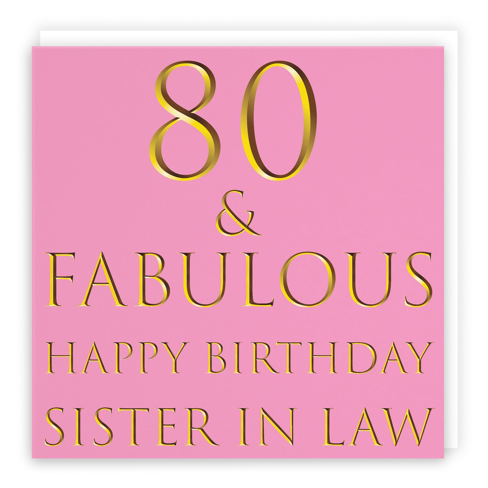 80th Sister In Law Birthday Card Still Totally Fabulous - Default Title (B09Q7DY7JH)