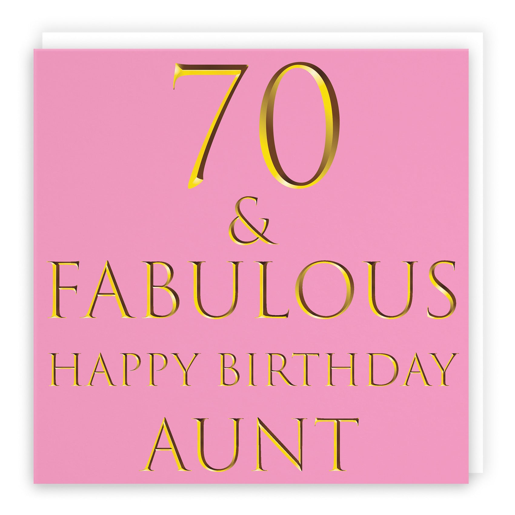 70th Aunt Birthday Card Fabulous - Default Title (B09Q7FC28N)