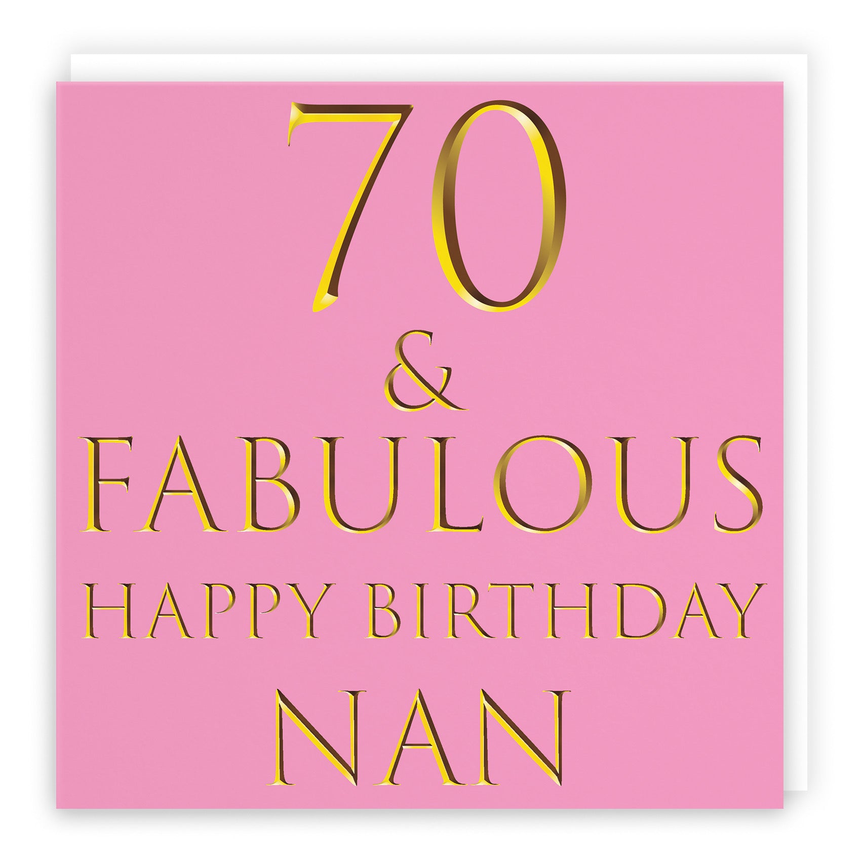 70th Nan Birthday Card Fabulous - Default Title (B09Q7FHRL9)