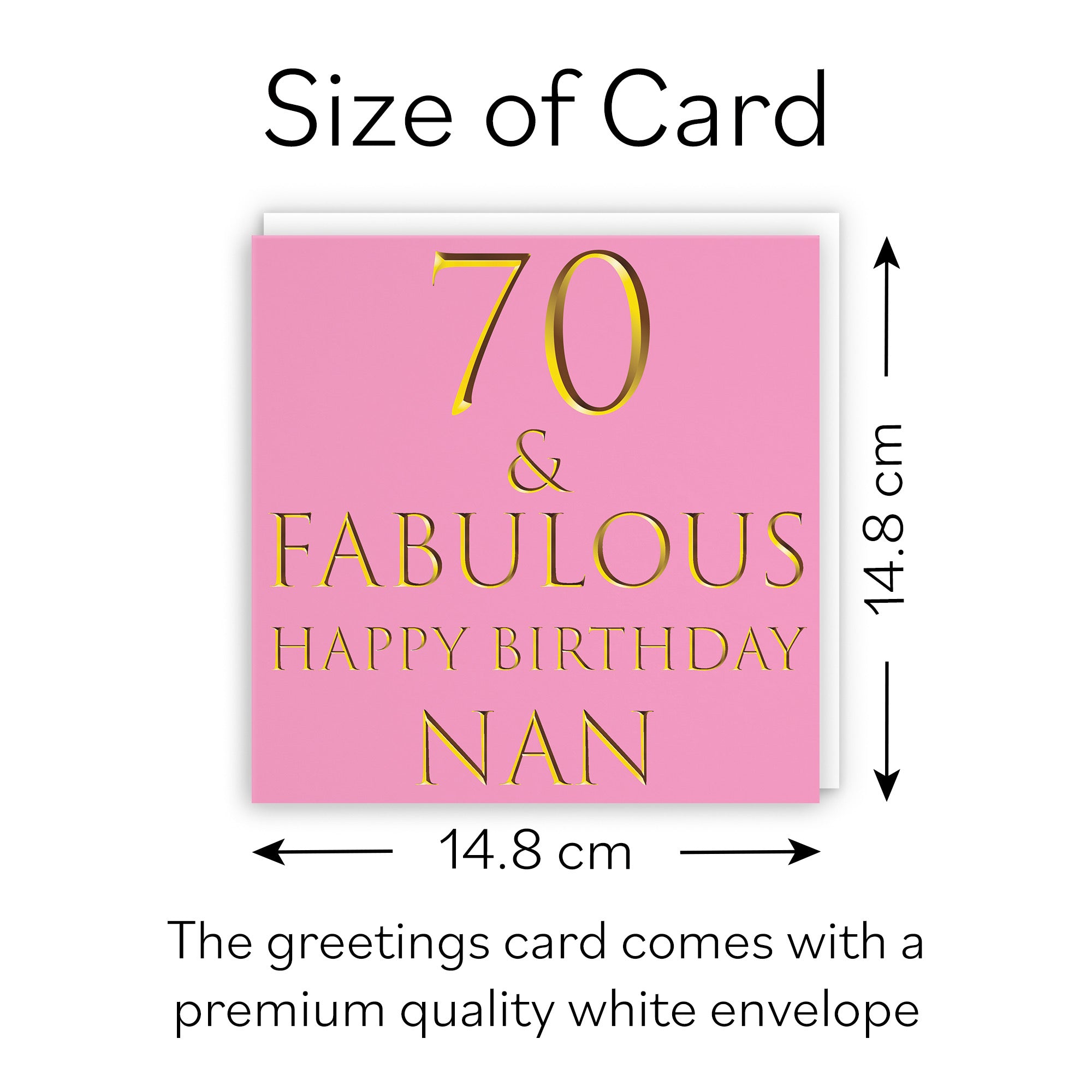 70th Nan Birthday Card Fabulous - Default Title (B09Q7FHRL9)