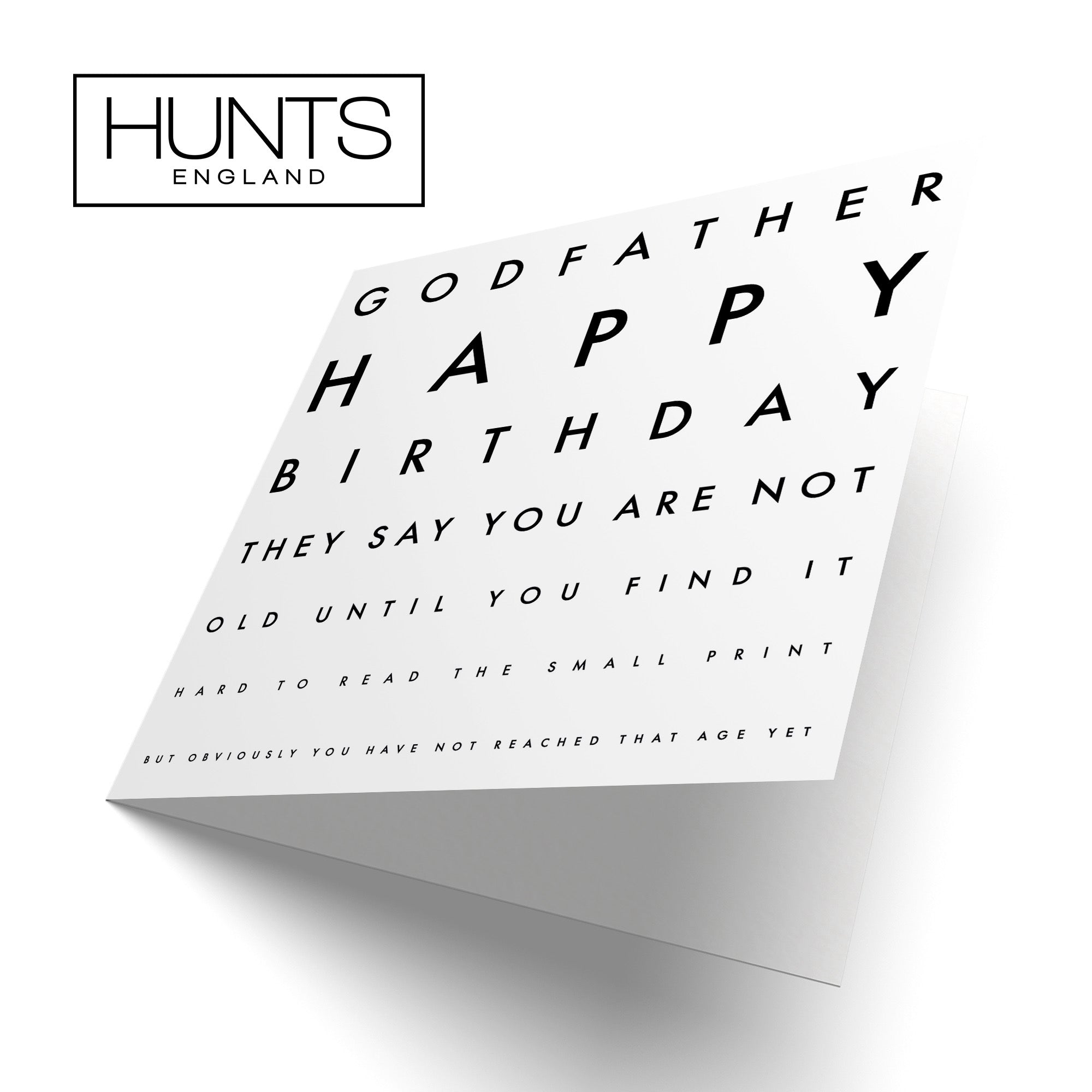 Godfather Funny Eye Sight Birthday Card Letters - Default Title (B09Q7G5CVR)