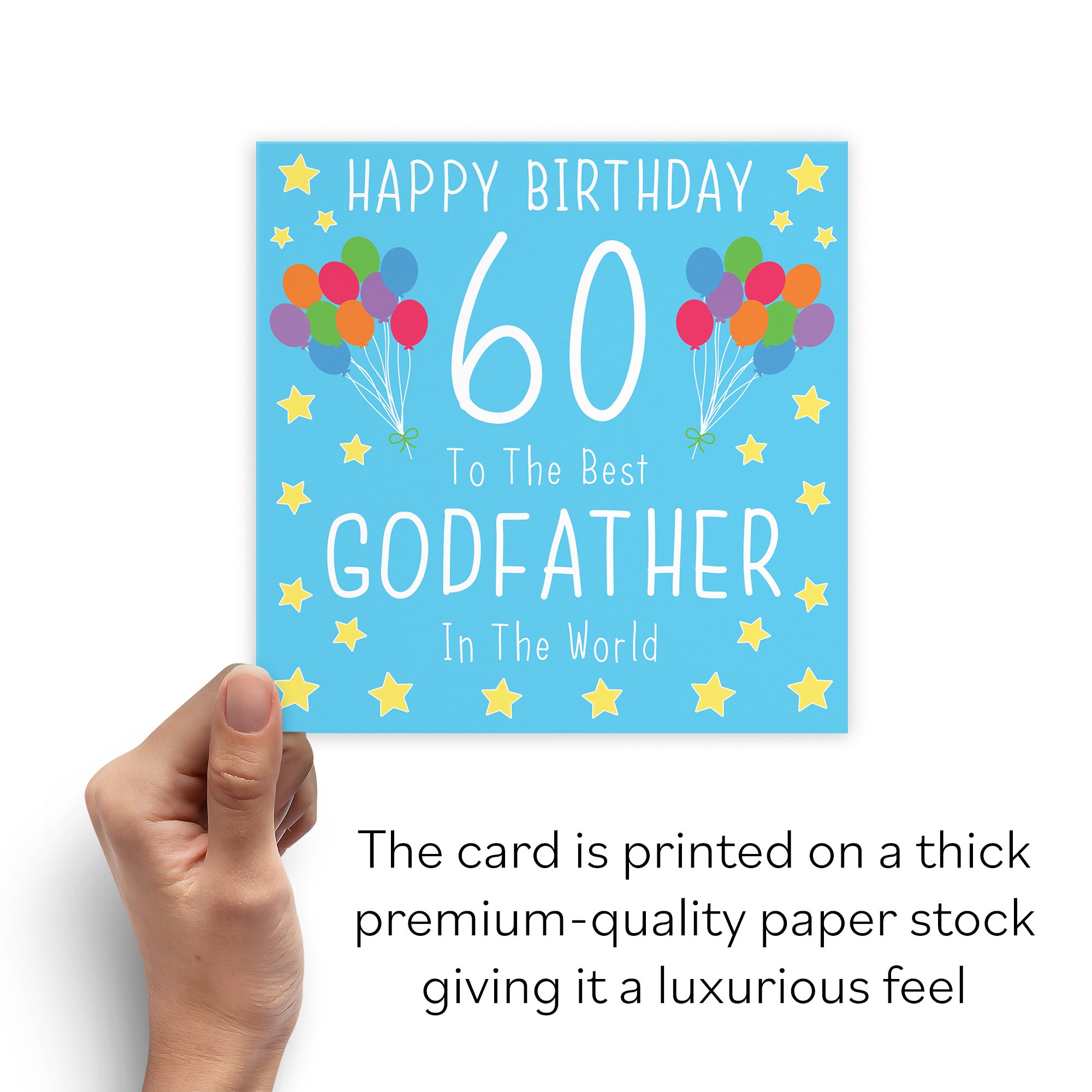 60th Godfather Birthday Card Iconic - Default Title (B09Q7GHHFT)