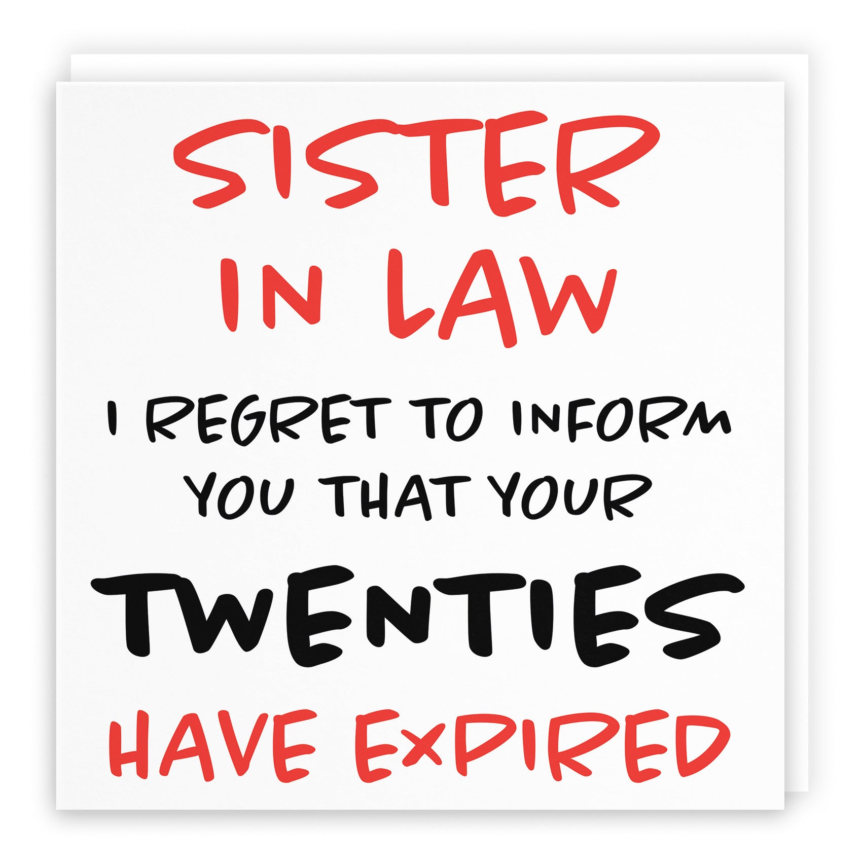 30th Sister In Law Birthday Card Retro - Default Title (B09Q7GPM71)