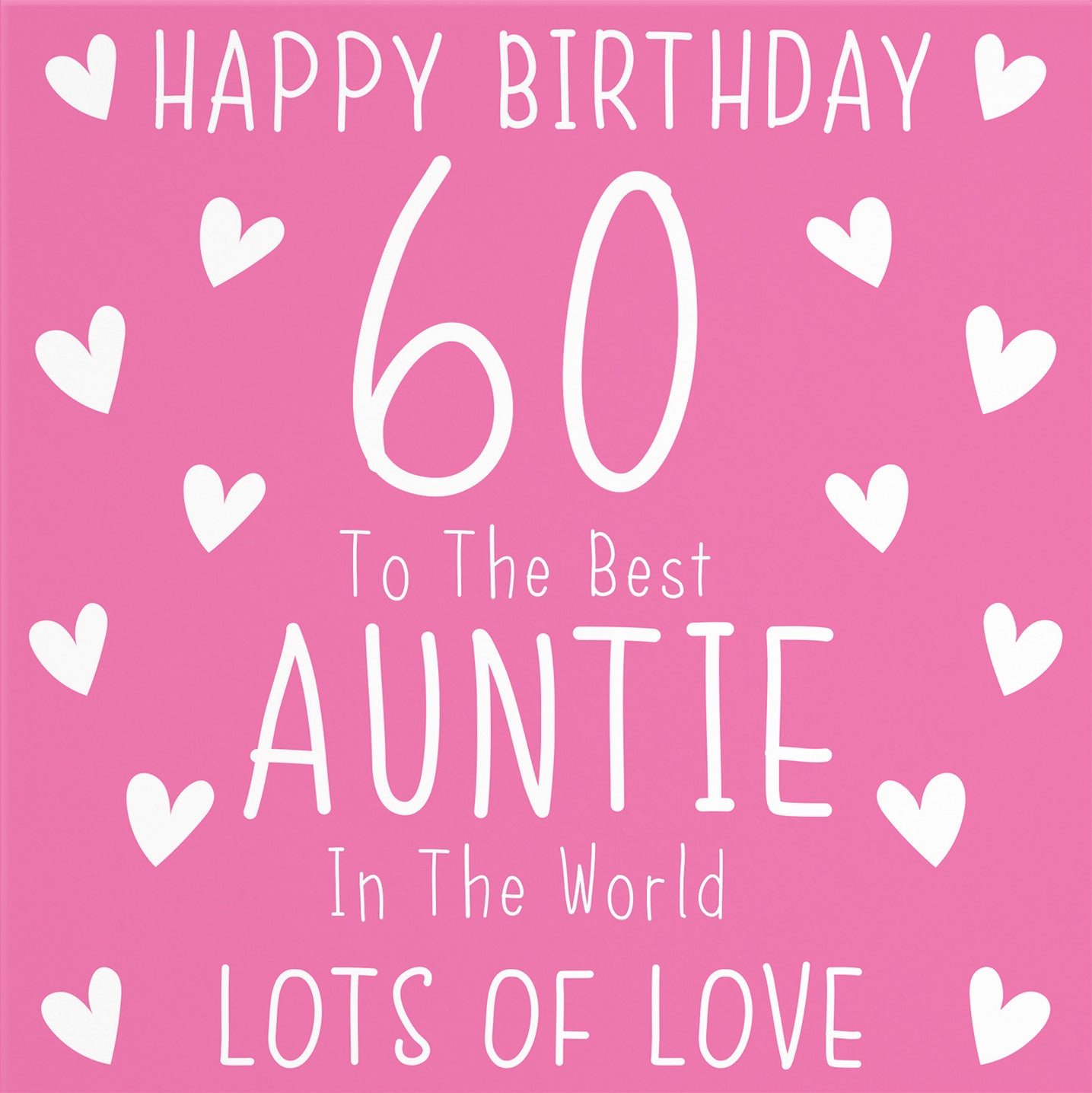 60th Auntie Birthday Card Iconic - Default Title (B09Q7GW9BB)