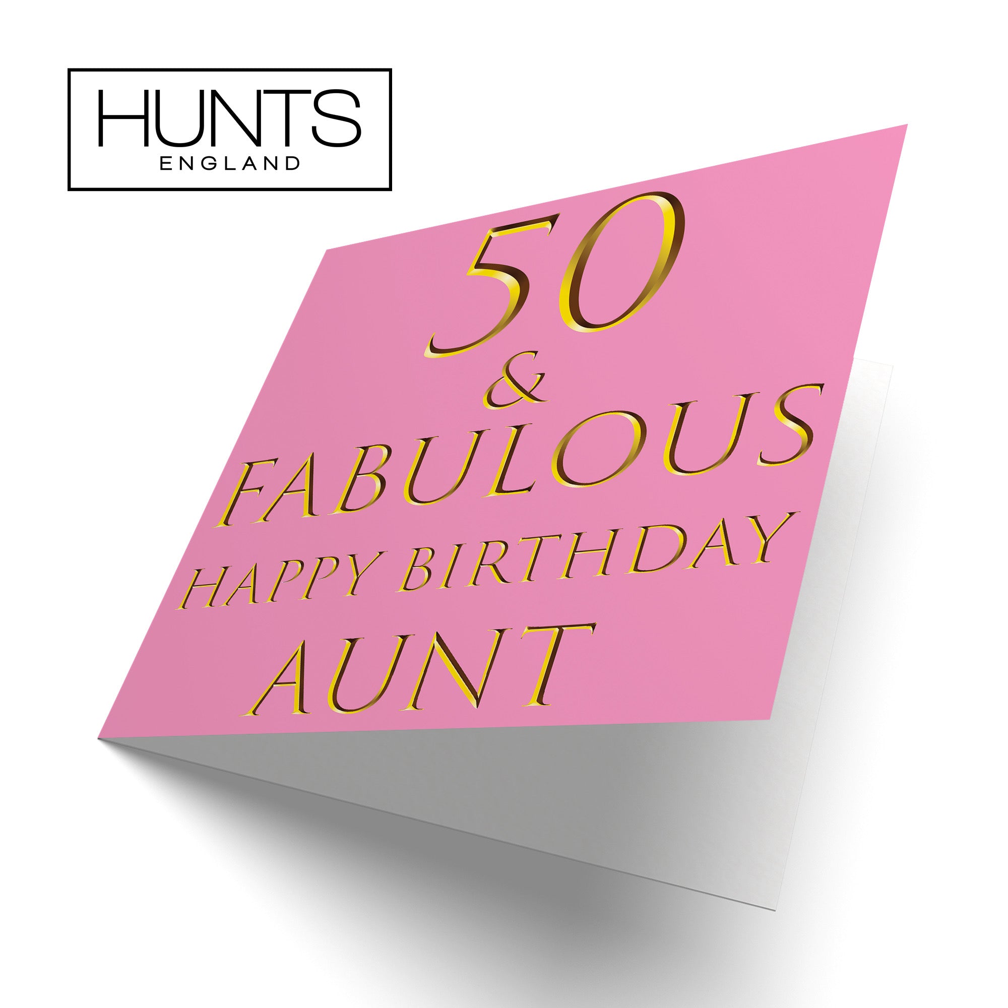 50th Aunt Birthday Card Fabulous - Default Title (B09Q7H2RS6)