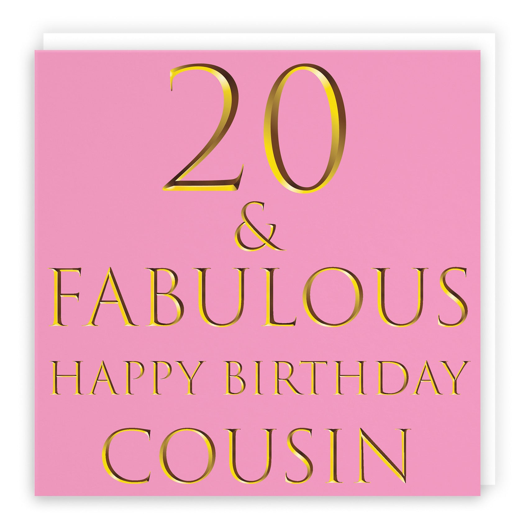 20th Cousin Birthday Card Fabulous - Default Title (B09Q7H5VW1)