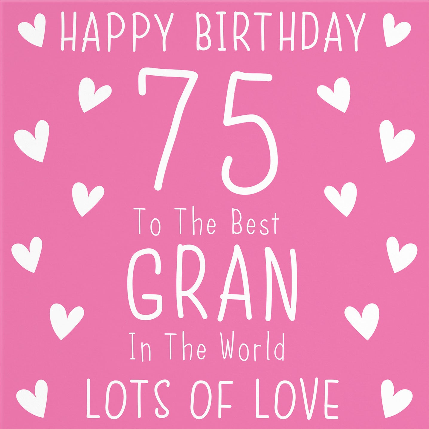 75th Gran Birthday Card Iconic - Default Title (B09Q7HK6SL)