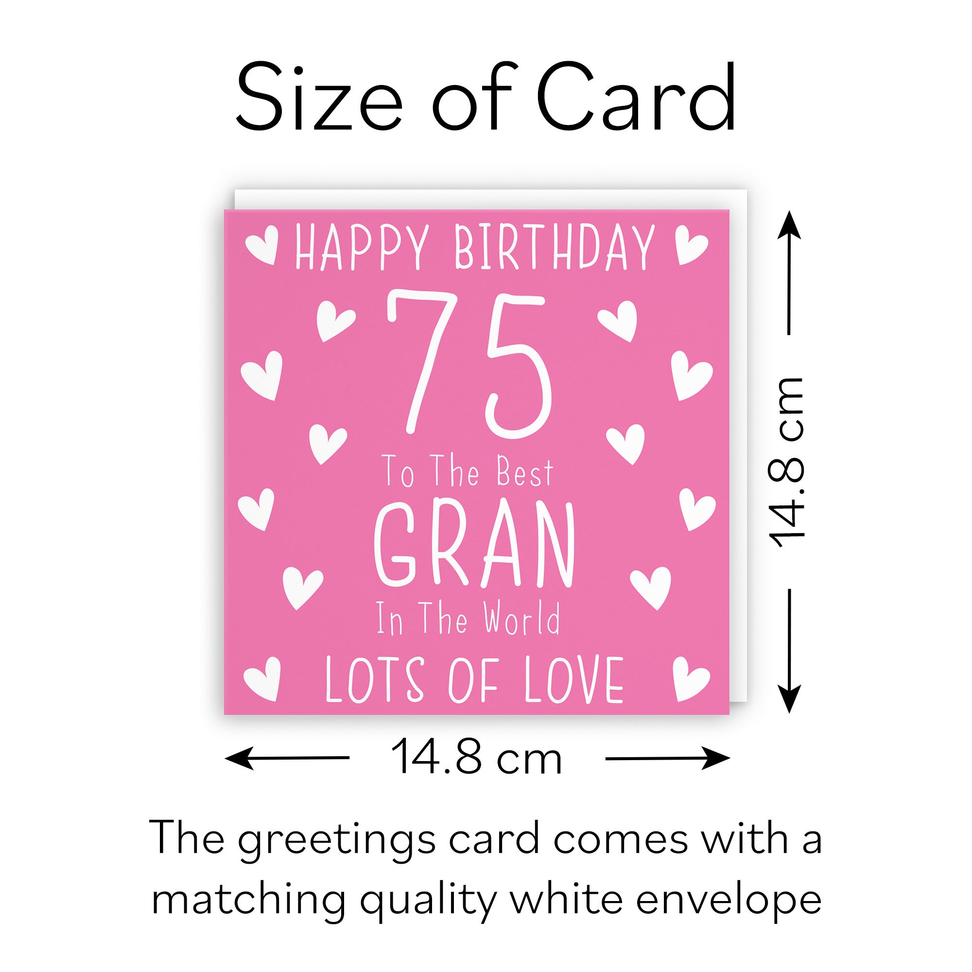 75th Gran Birthday Card Iconic - Default Title (B09Q7HK6SL)