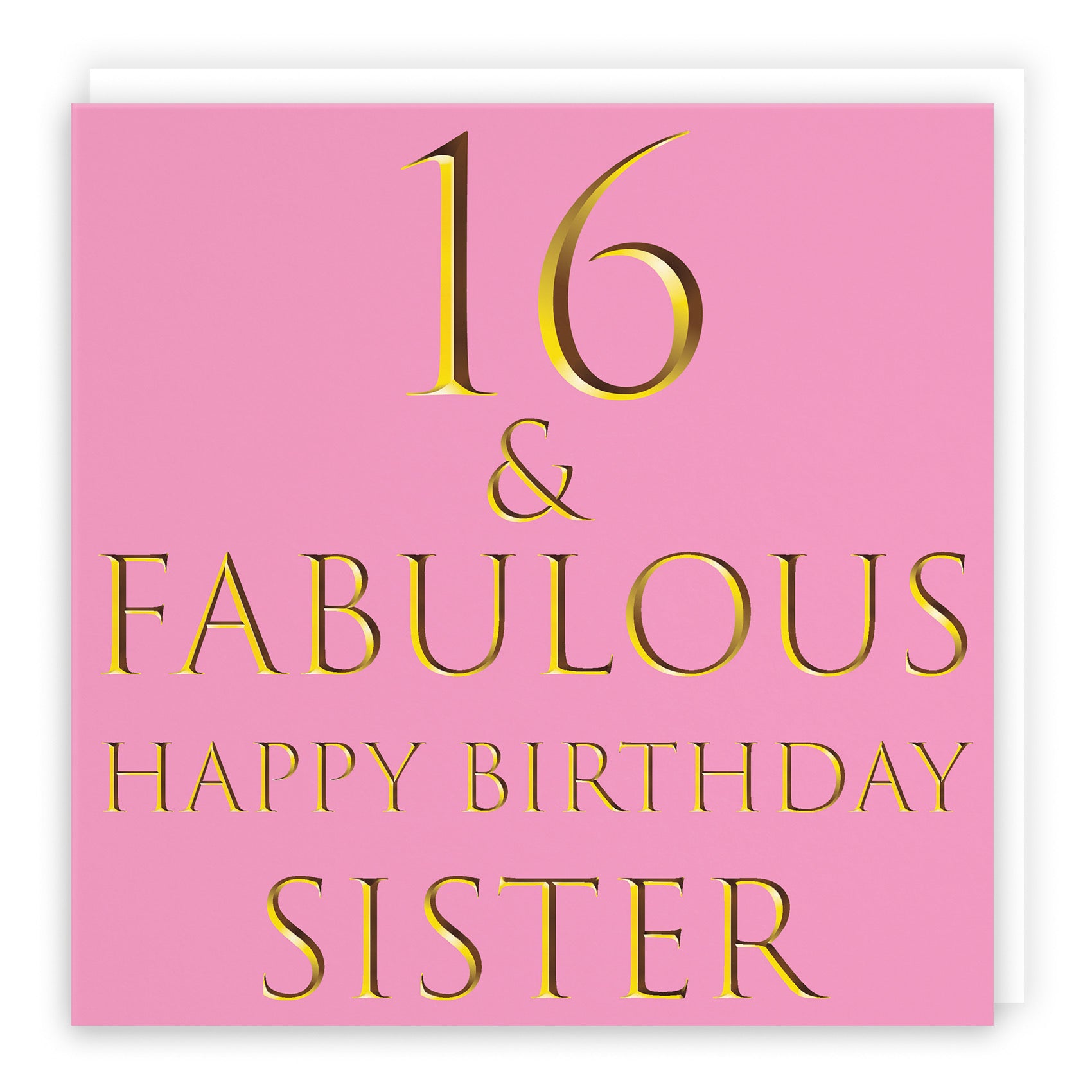 16th Sister Birthday Card Fabulous - Default Title (B09Q7HM93L)