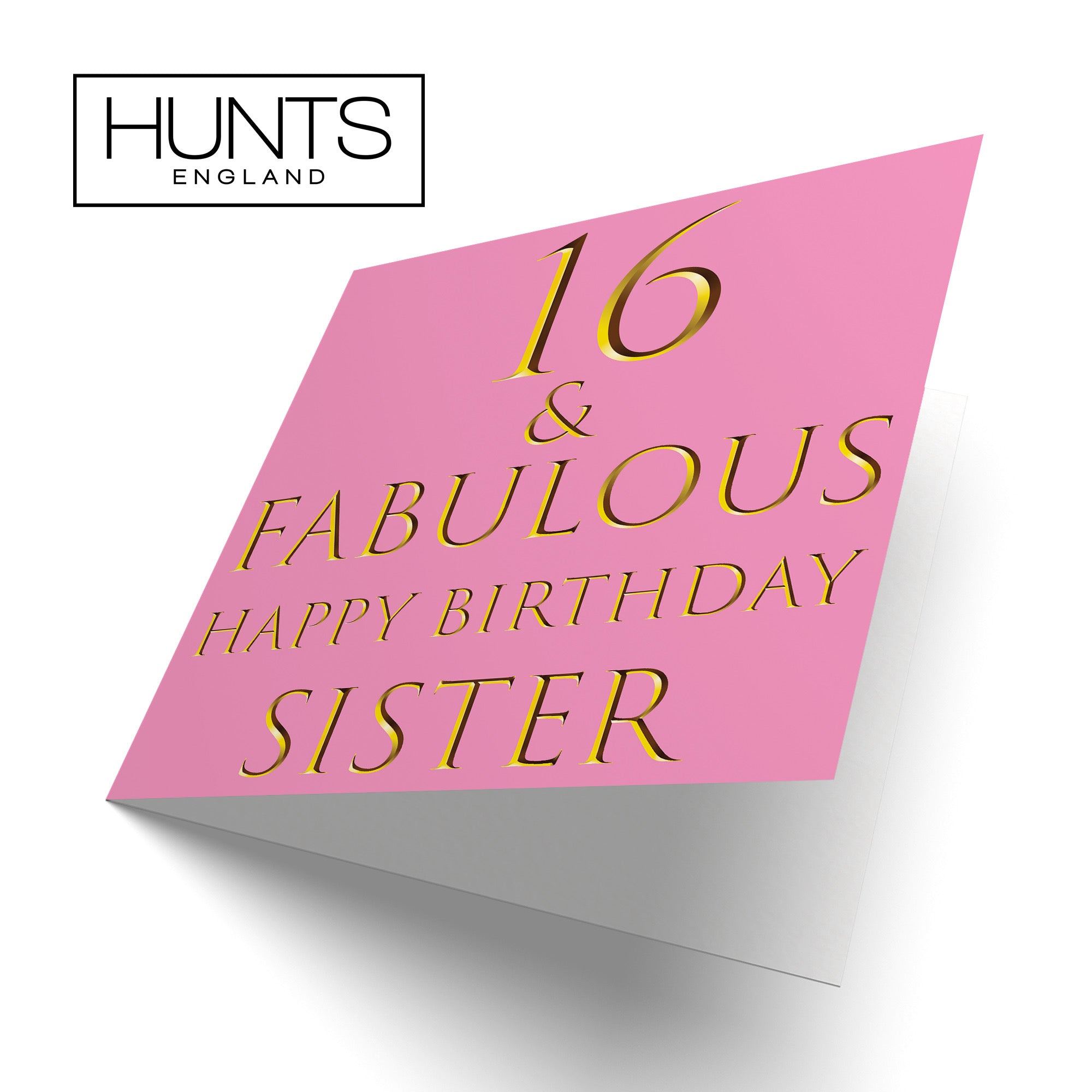 16th Sister Birthday Card Fabulous - Default Title (B09Q7HM93L)