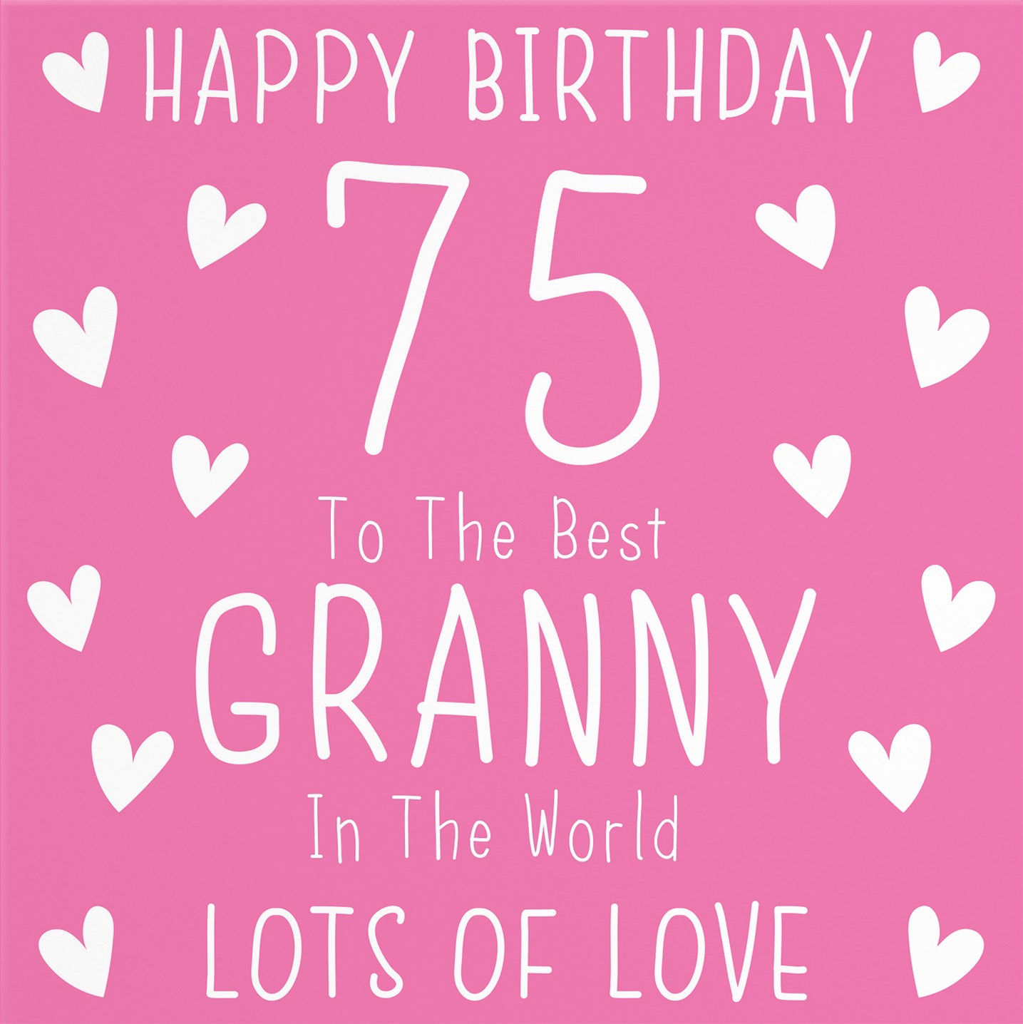 75th Granny Birthday Card Iconic - Default Title (B09Q7HWWZX)