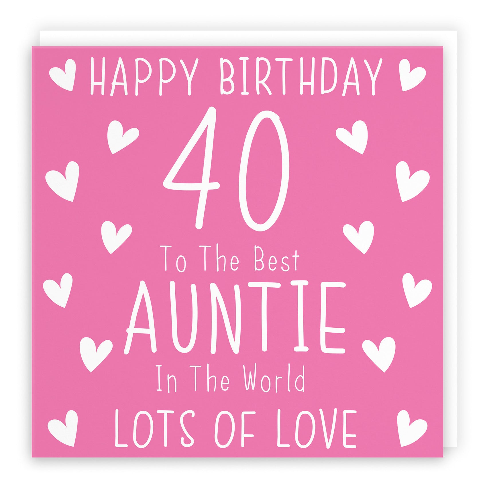 40th Auntie Birthday Card Iconic - Default Title (B09Q7J24VY)