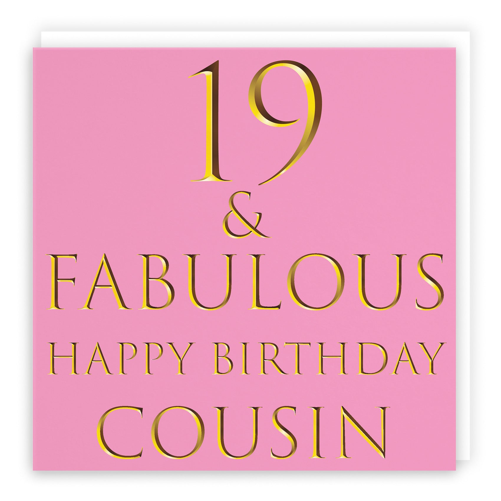 19th Cousin Birthday Card Fabulous - Default Title (B09Q7J24VZ)