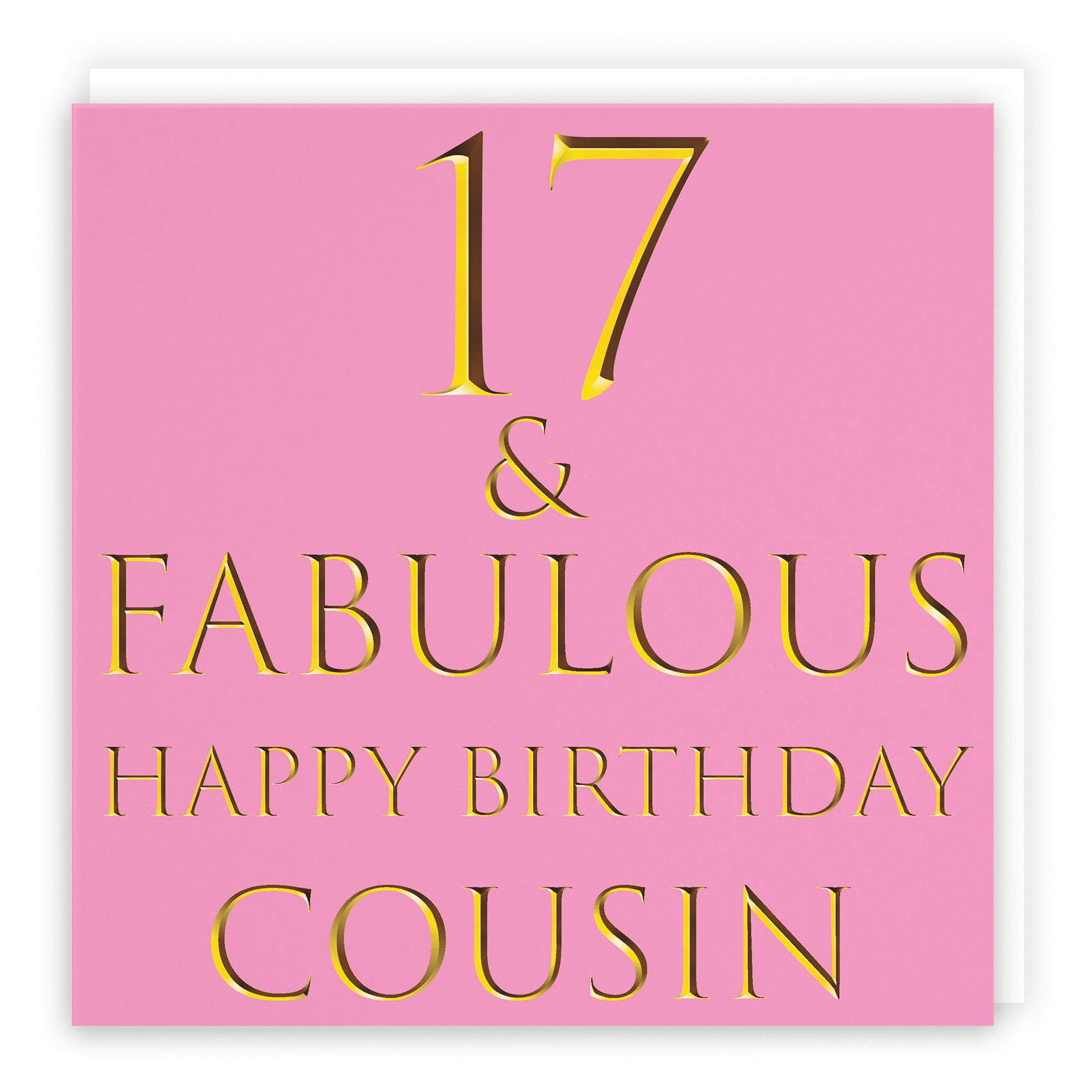 17th Cousin Birthday Card Fabulous - Default Title (B09Q7J2R7R)