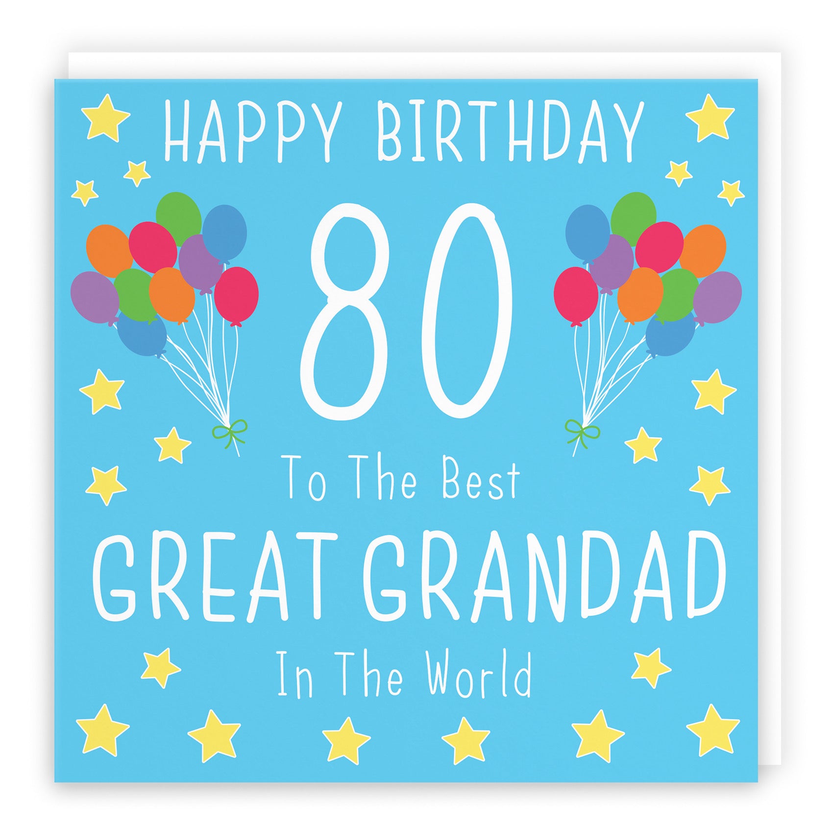 80th Great Grandad Birthday Card Iconic - Default Title (B09Q7J8M16)