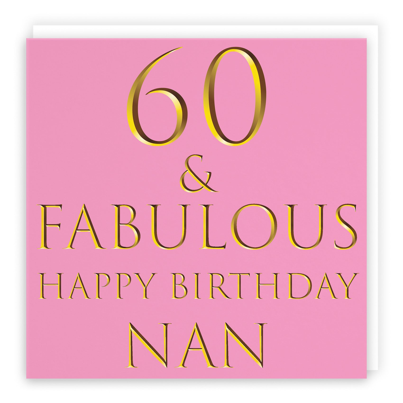 60th Nan Birthday Card Fabulous - Default Title (B09Q7JGL54)