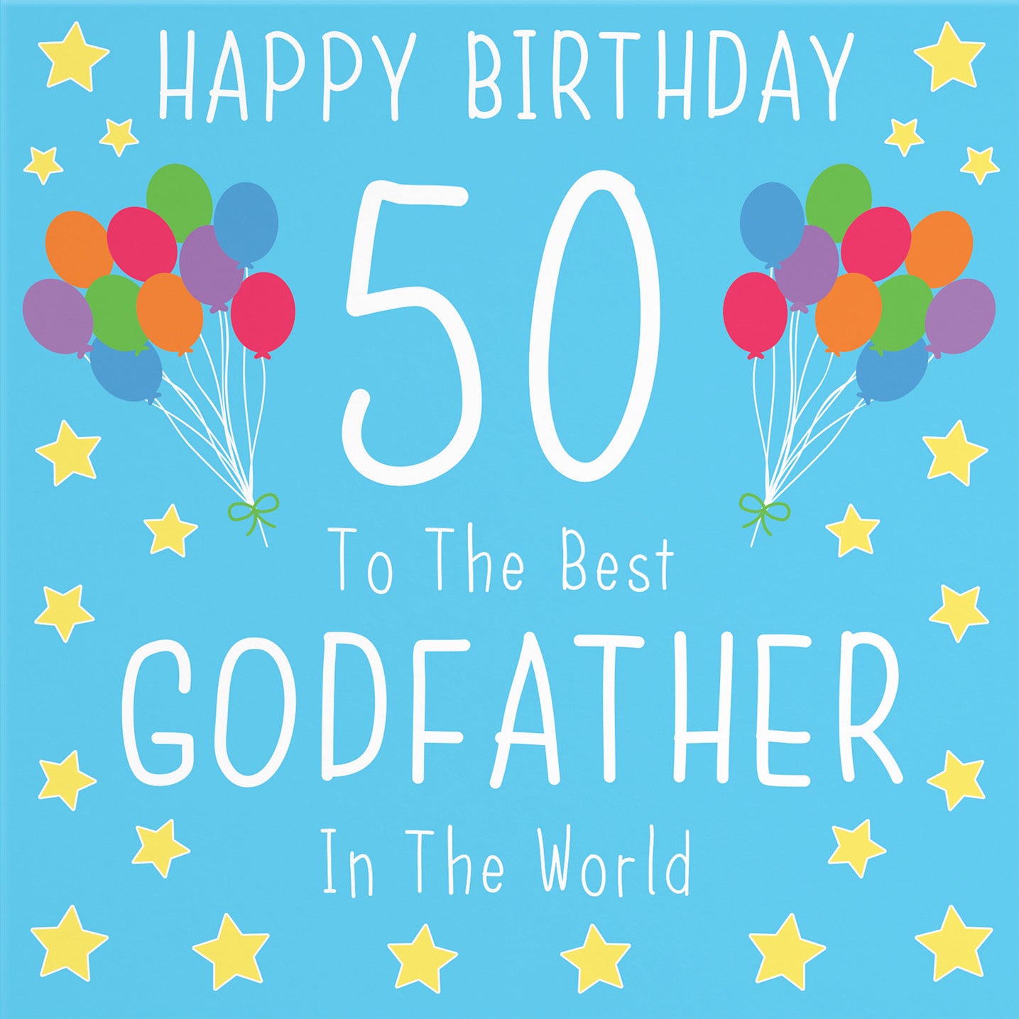 50th Godfather Birthday Card Iconic - Default Title (B09Q7JHY68)