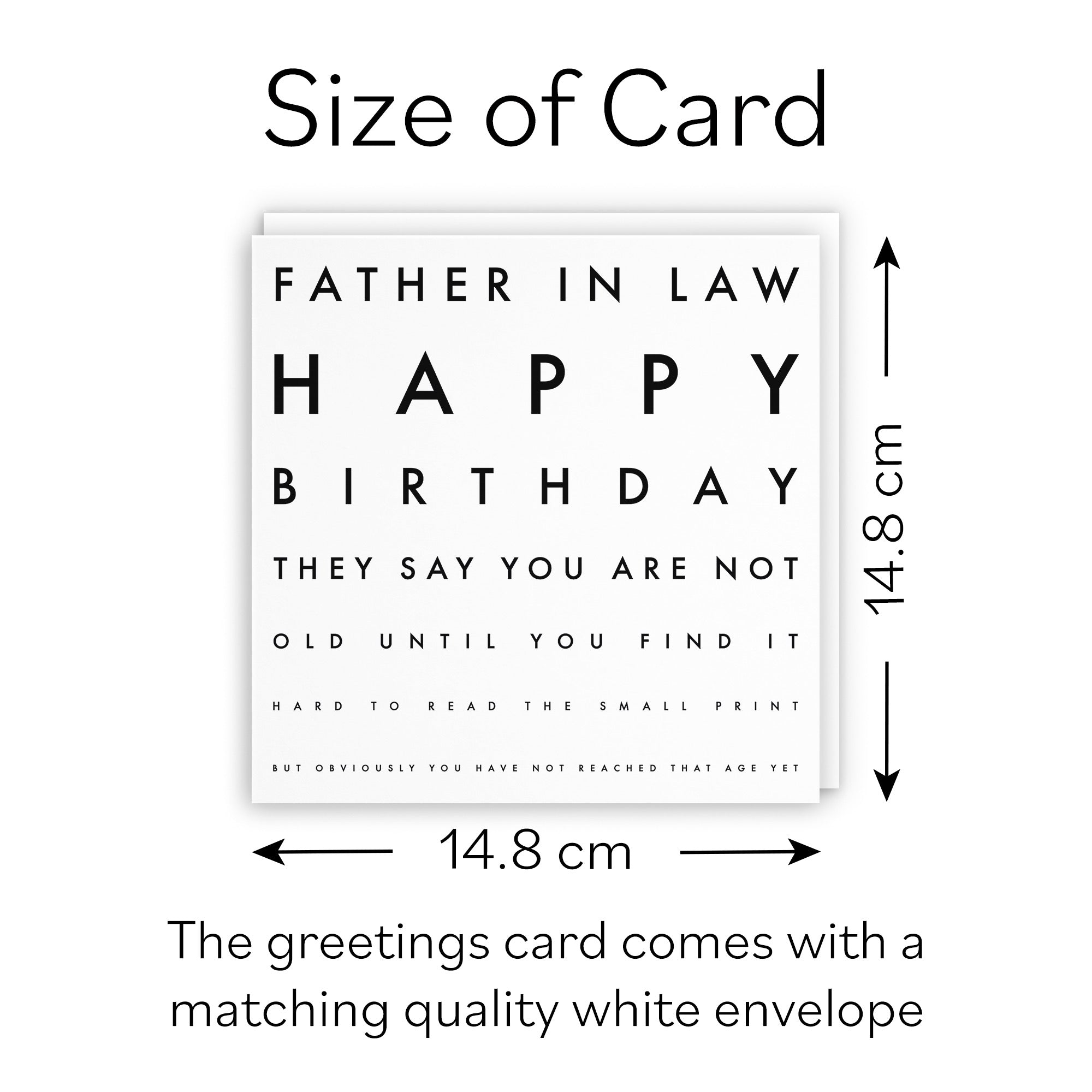 Father In Law Funny Eye Sight Birthday Card Letters - Default Title (B09Q7JNDN4)