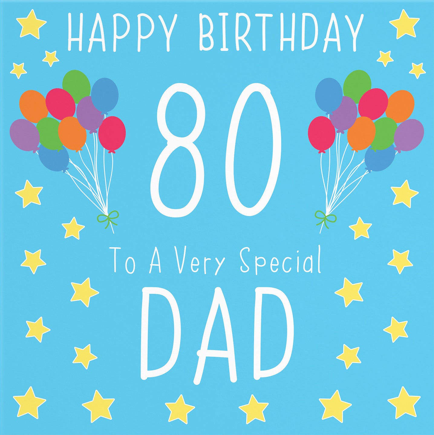 80th Dad Birthday Card Iconic - Default Title (B09Q7JZPVW)