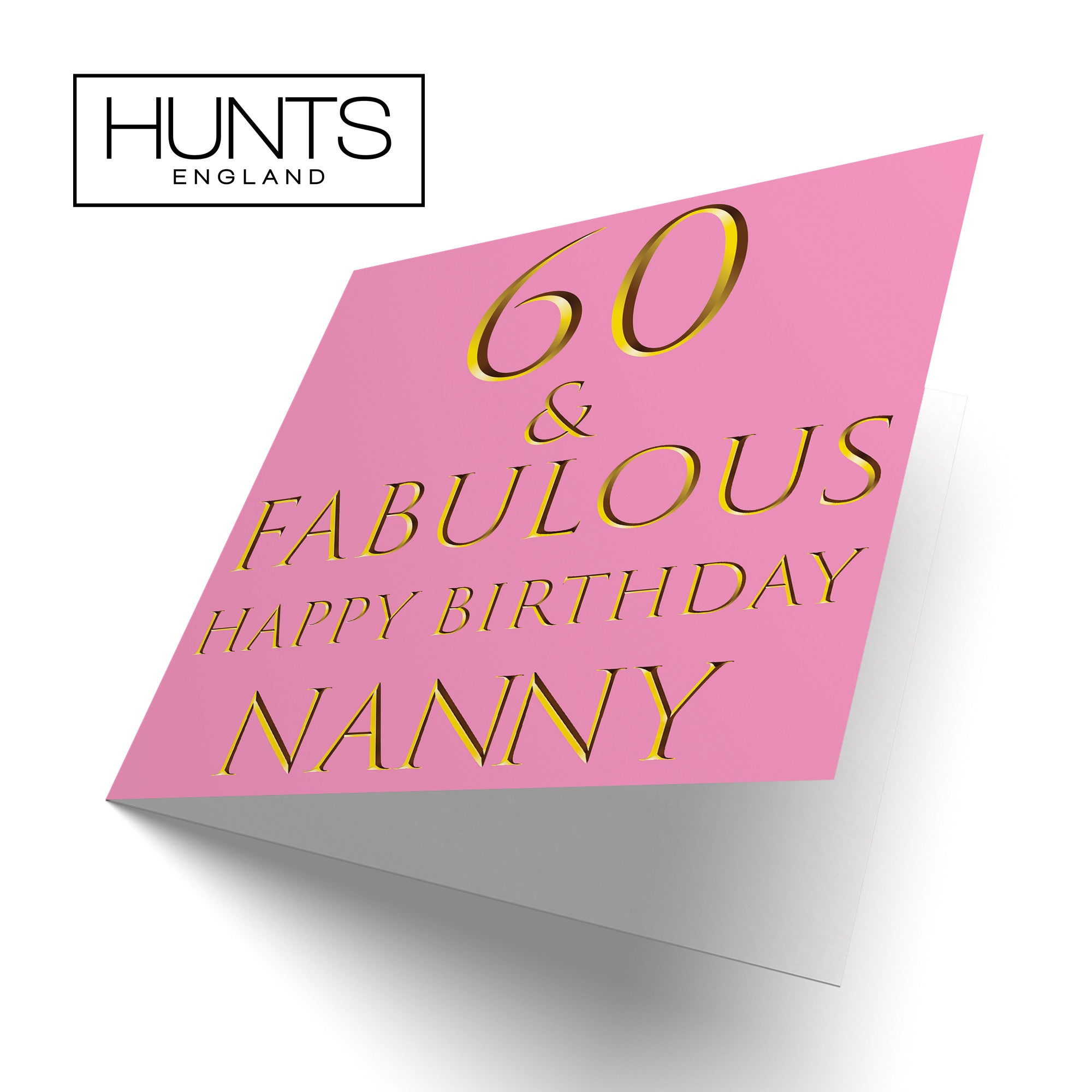 60th Nanny Birthday Card Fabulous - Default Title (B09Q7K7RPB)