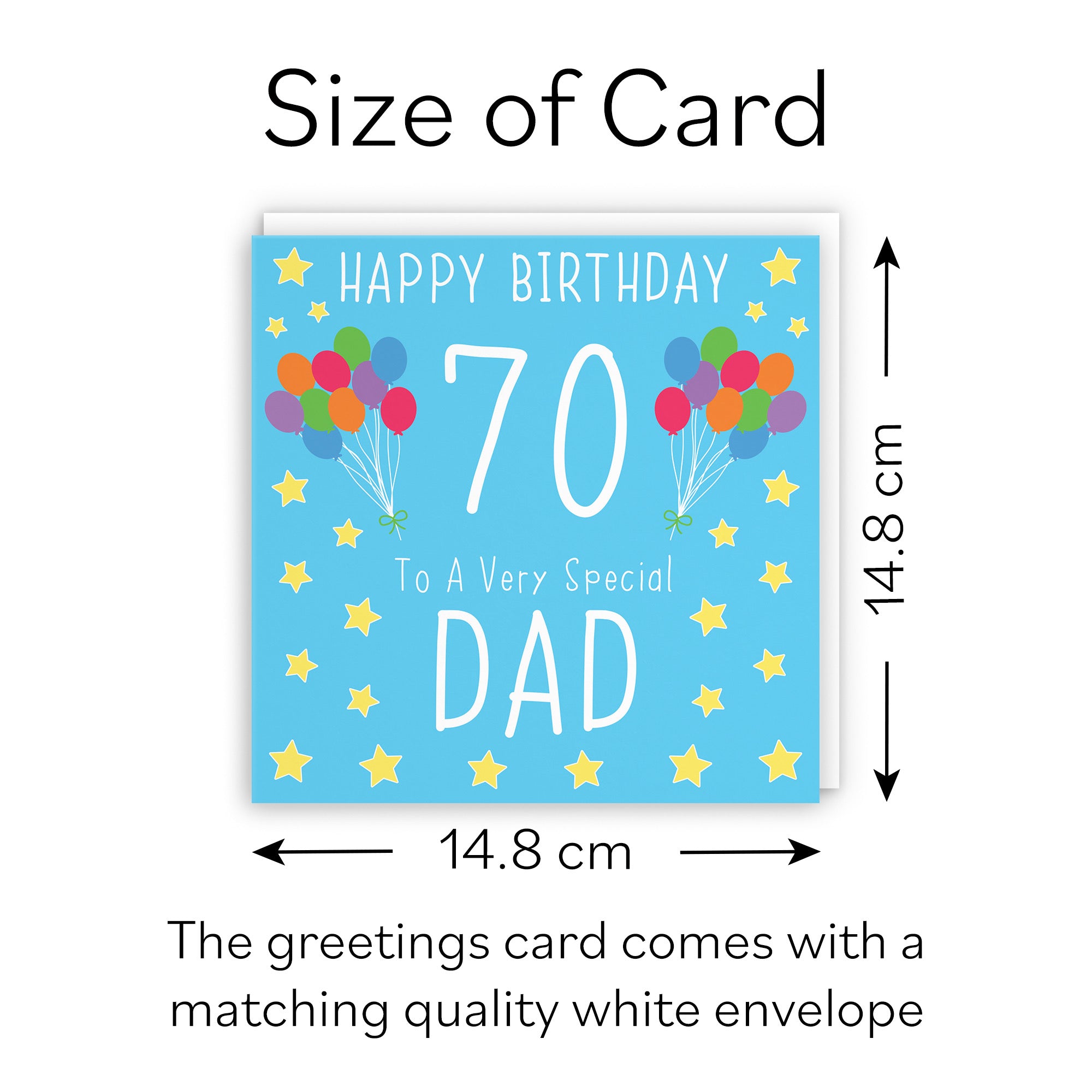 70th Dad Birthday Card Iconic - Default Title (B09Q7KTLWR)