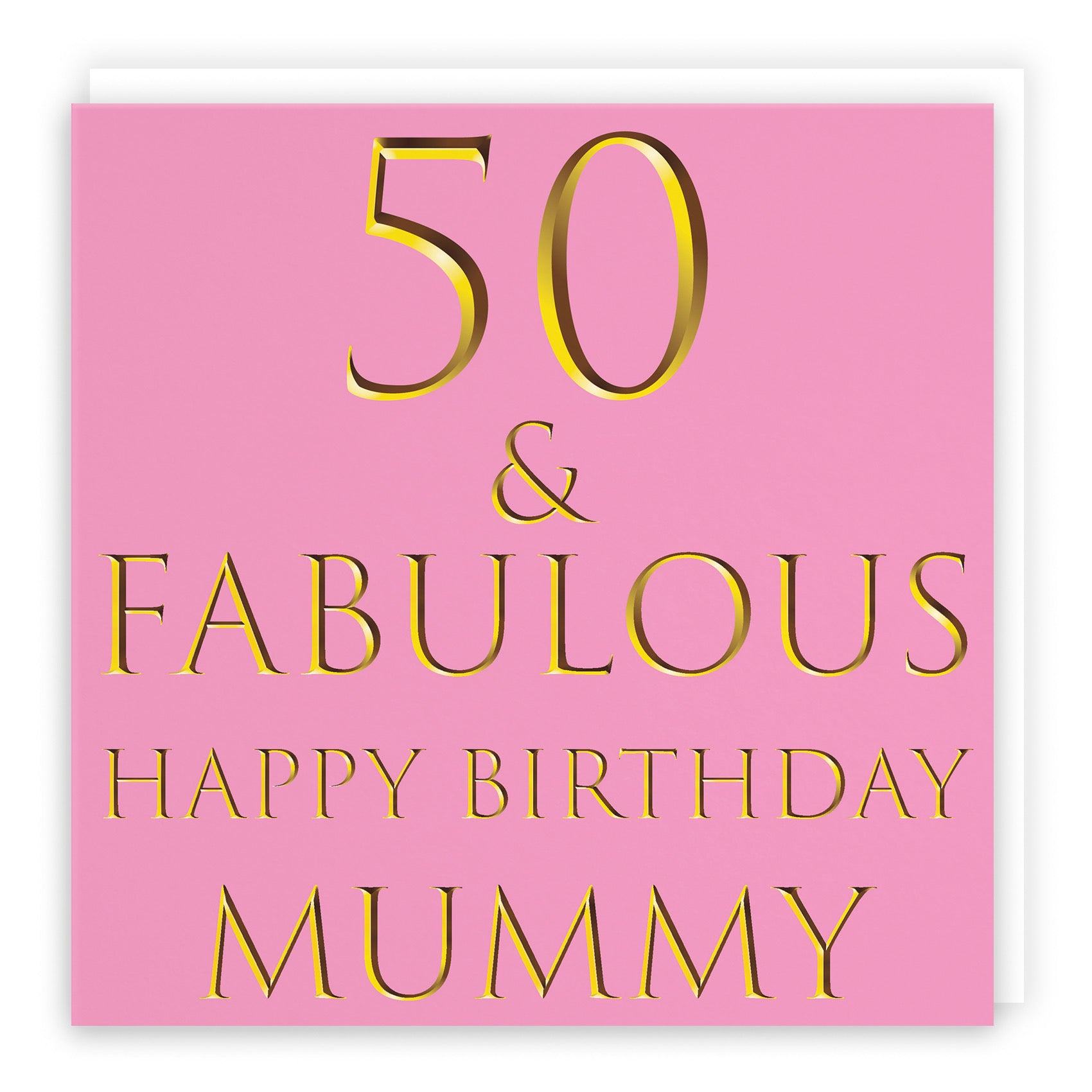 50th Mummy Birthday Card Fabulous - Default Title (B09Q7L3M1L)